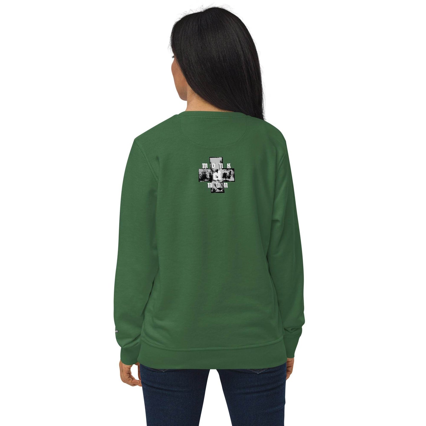 Unisex organic 80% cotton sweatshirt Always think positive - Monk&Nun UnisexClothing