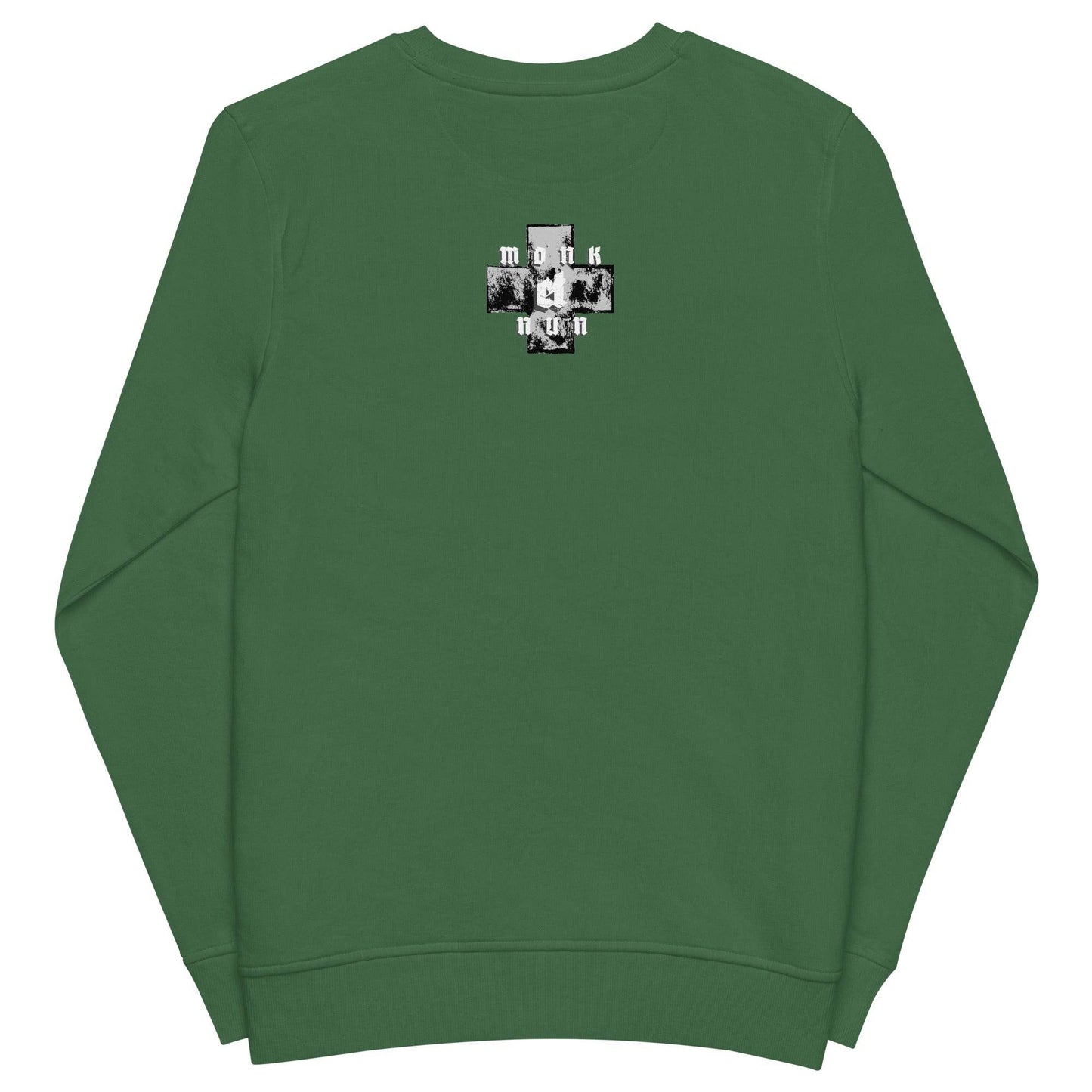 Unisex organic 80% cotton sweatshirt Always think positive - Monk&Nun UnisexClothing