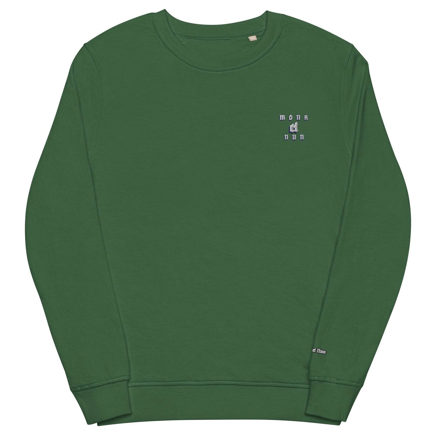 Unisex organic 80% cotton sweatshirt Always think positive - Monk&Nun UnisexClothing