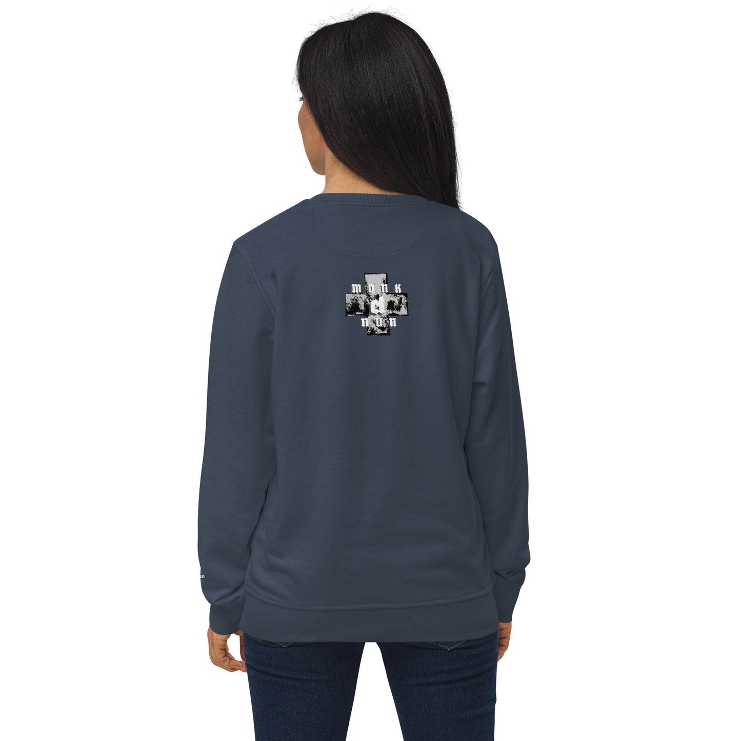 Unisex organic 80% cotton sweatshirt Always think positive - Monk&Nun UnisexClothing