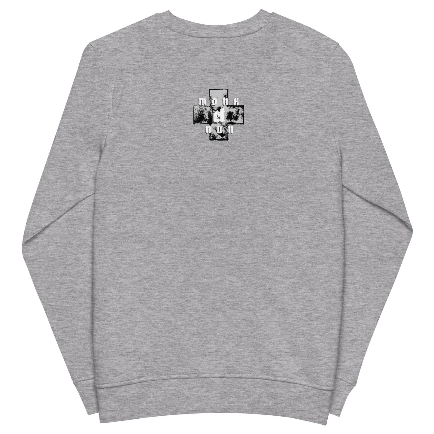 Unisex organic 80% cotton sweatshirt Always think positive - Monk&Nun UnisexClothing