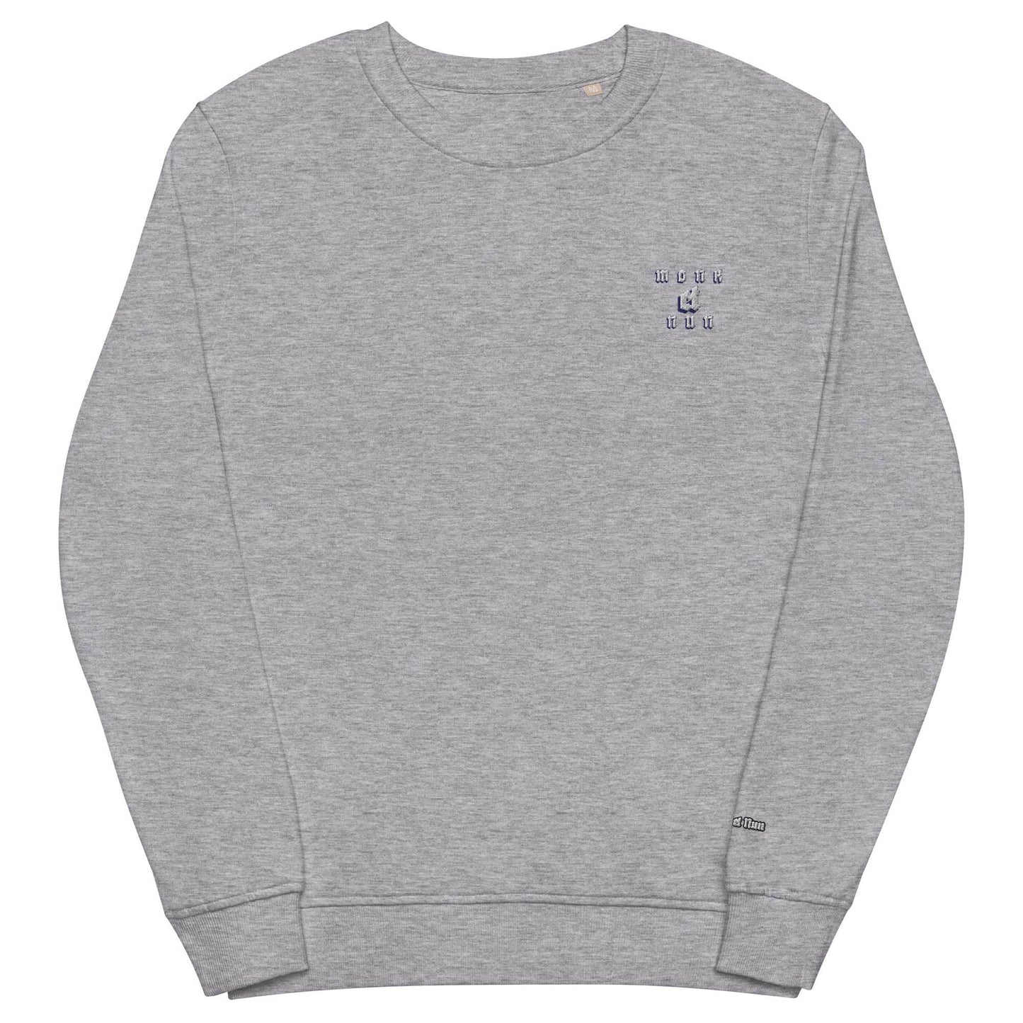 Unisex organic 80% cotton sweatshirt Always think positive - Monk&Nun UnisexClothing