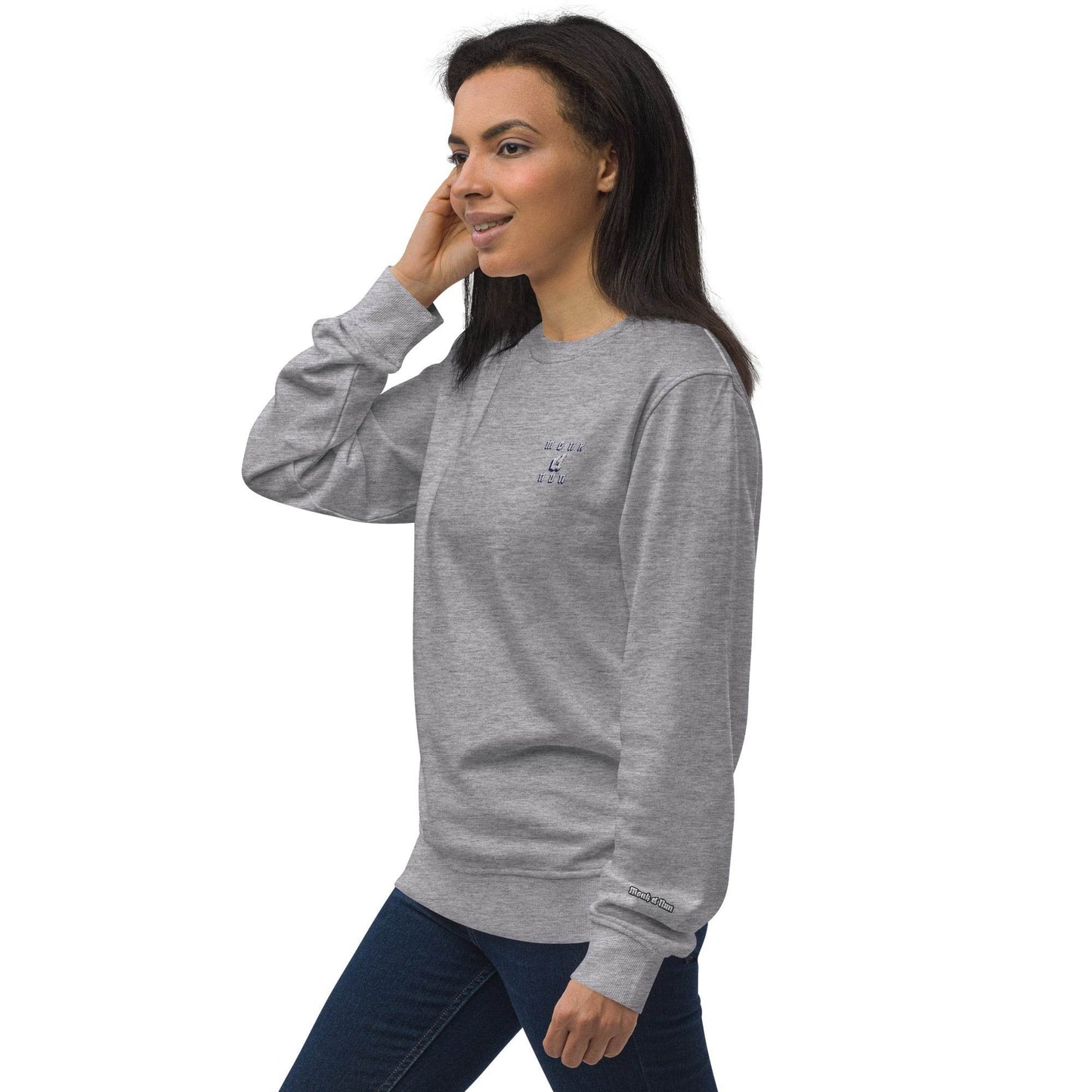 Unisex organic 80% cotton sweatshirt Always think positive - Monk&Nun UnisexClothing