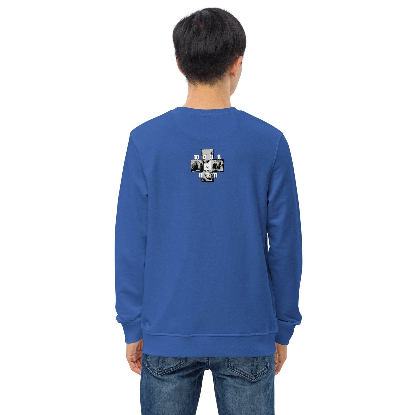 Unisex organic 80% cotton sweatshirt Always think positive - Monk&Nun UnisexClothing