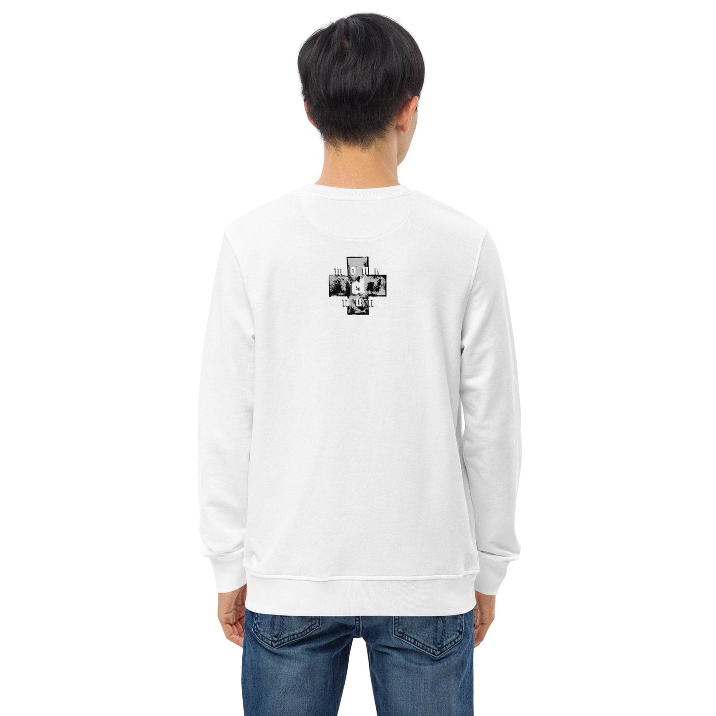 Unisex organic 80% cotton sweatshirt Always think positive - Monk&Nun UnisexClothing