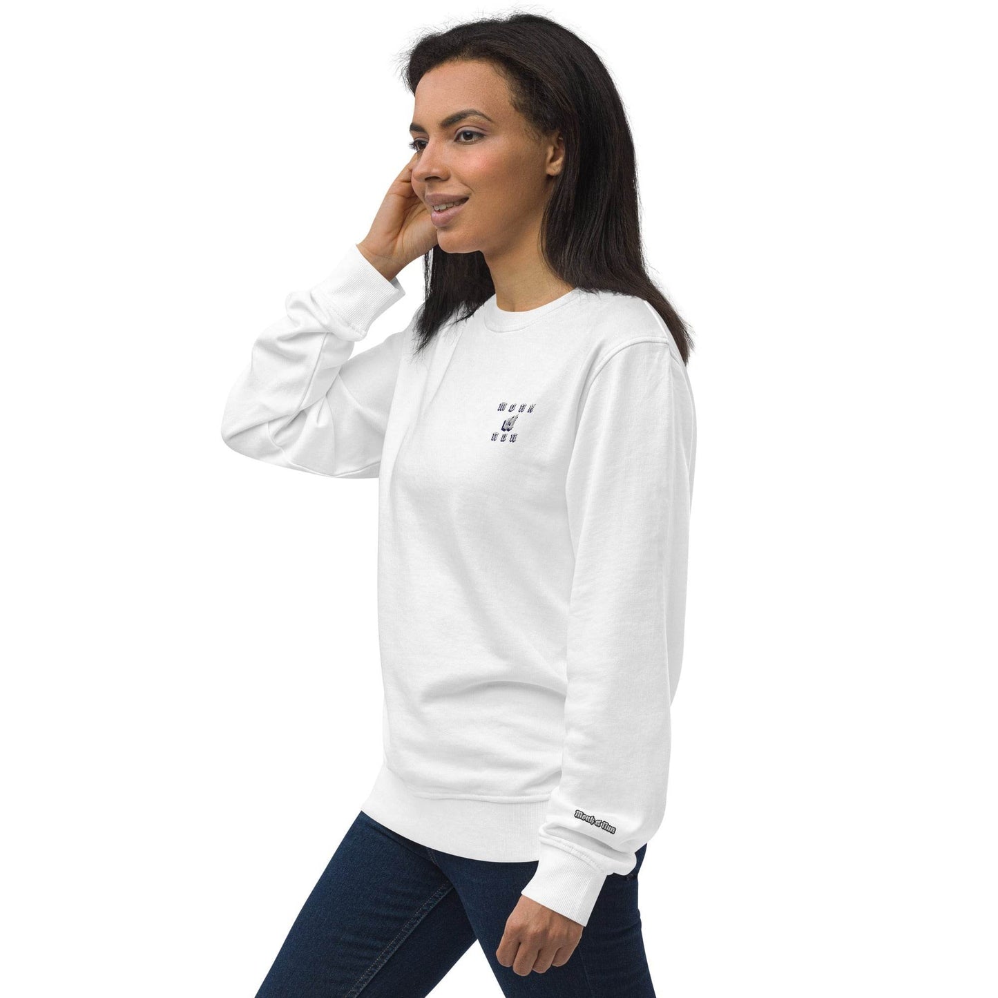 Unisex organic 80% cotton sweatshirt Always think positive - Monk&Nun UnisexClothing