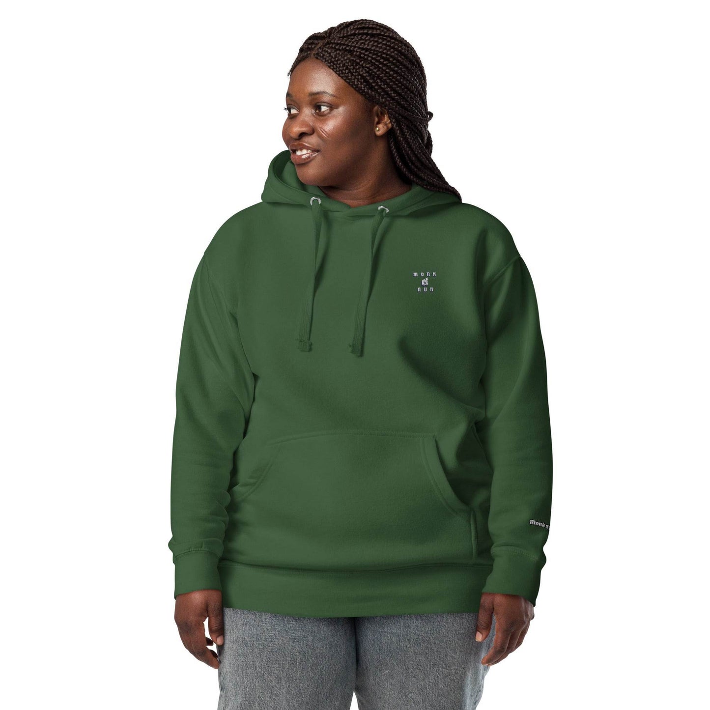Unisex Premium 100% cotton Hoodie Always think positive - Monk&Nun UnisexClothing