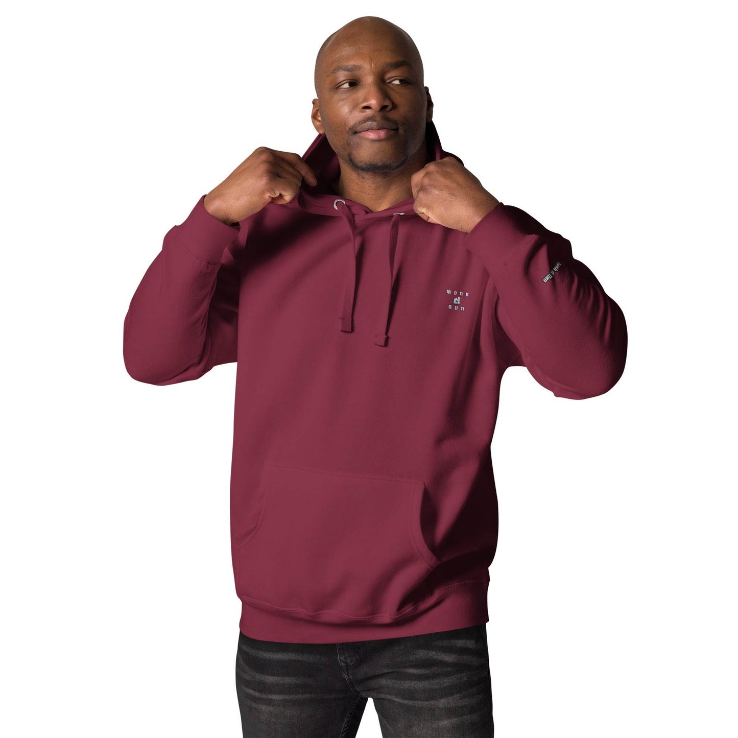 Unisex Premium 100% cotton Hoodie Always think positive - Monk&Nun UnisexClothing