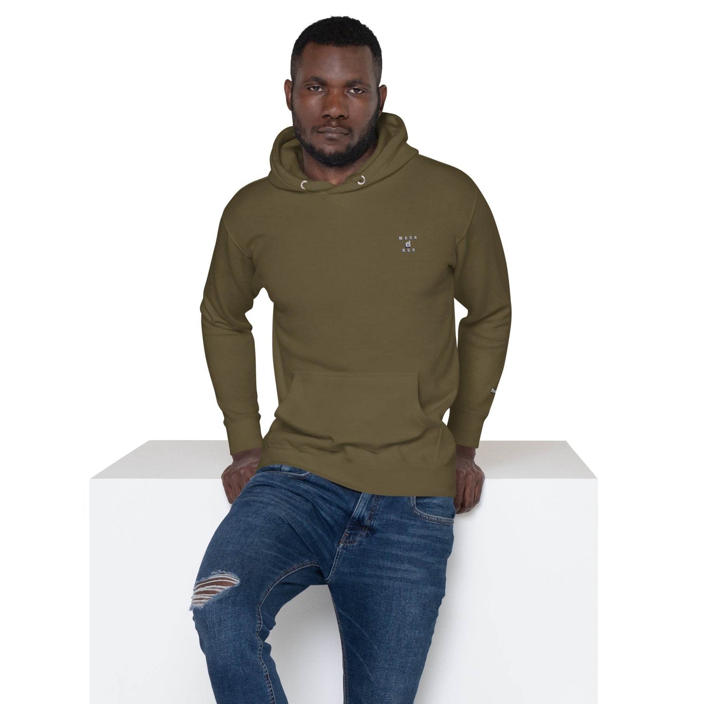 Unisex Premium 100% cotton Hoodie Always think positive - Monk&Nun UnisexClothing