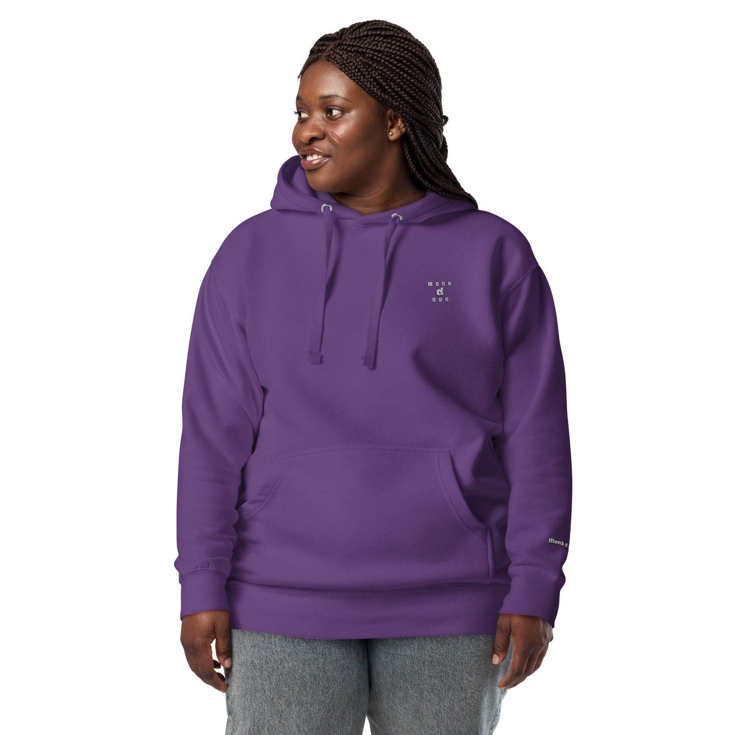 Unisex Premium 100% cotton Hoodie Always think positive - Monk&Nun UnisexClothing