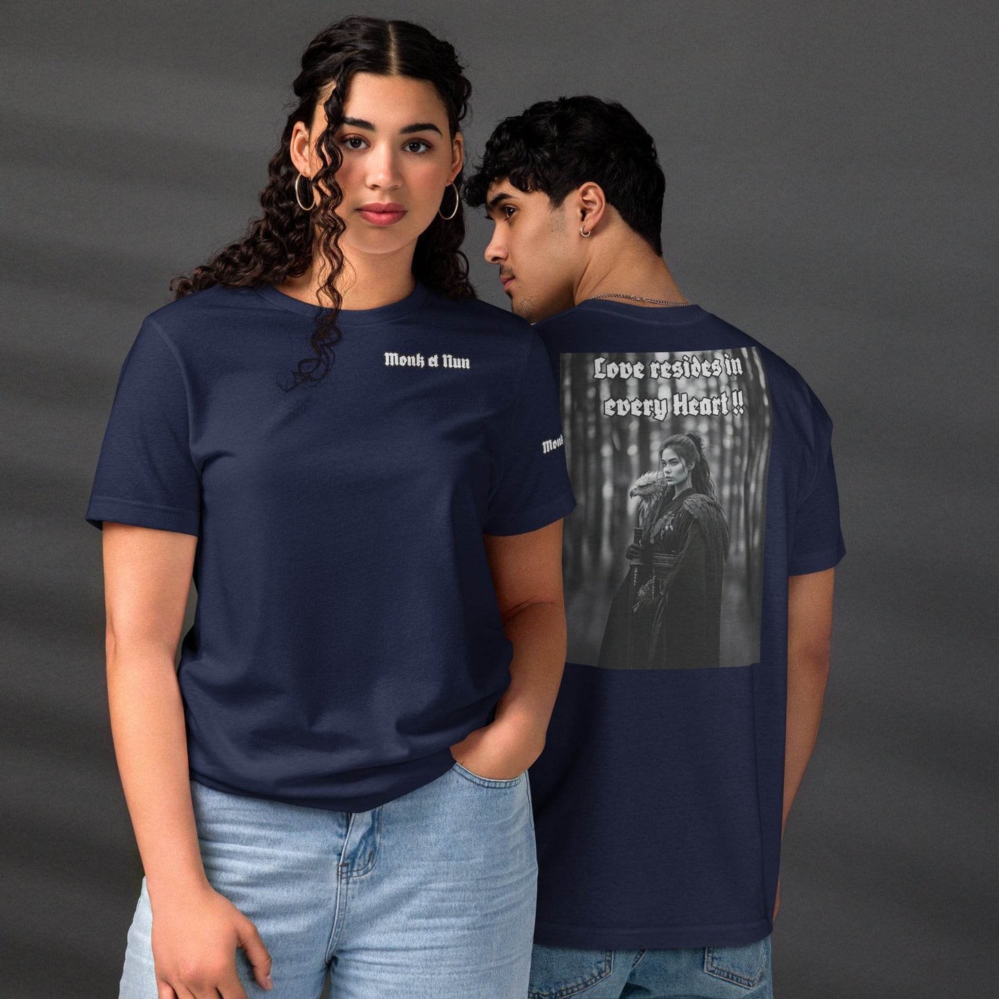Unisex staple eco t-shirt Design #1 - Monk&Nun UnisexClothing