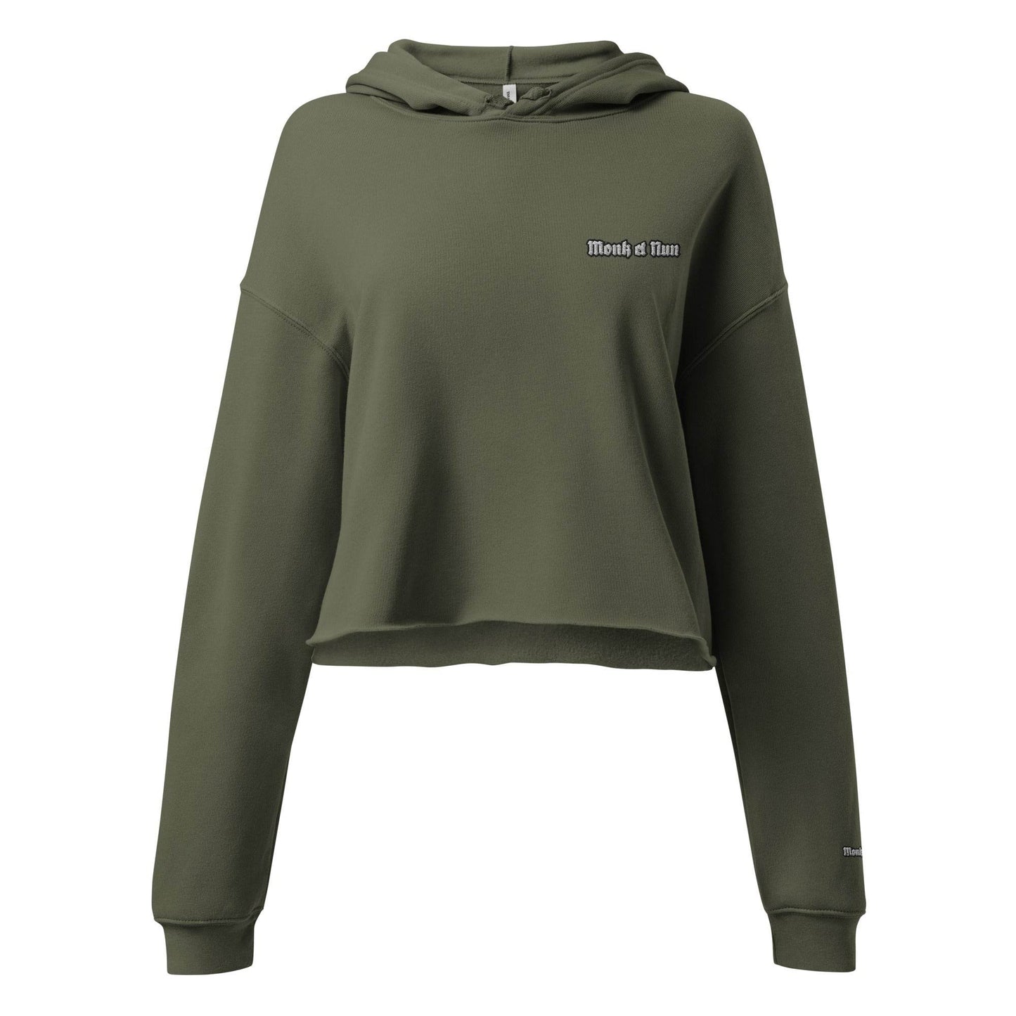 Women’s Crop 50% cotton Hoodie Logo - Monk&Nun UnisexClothing