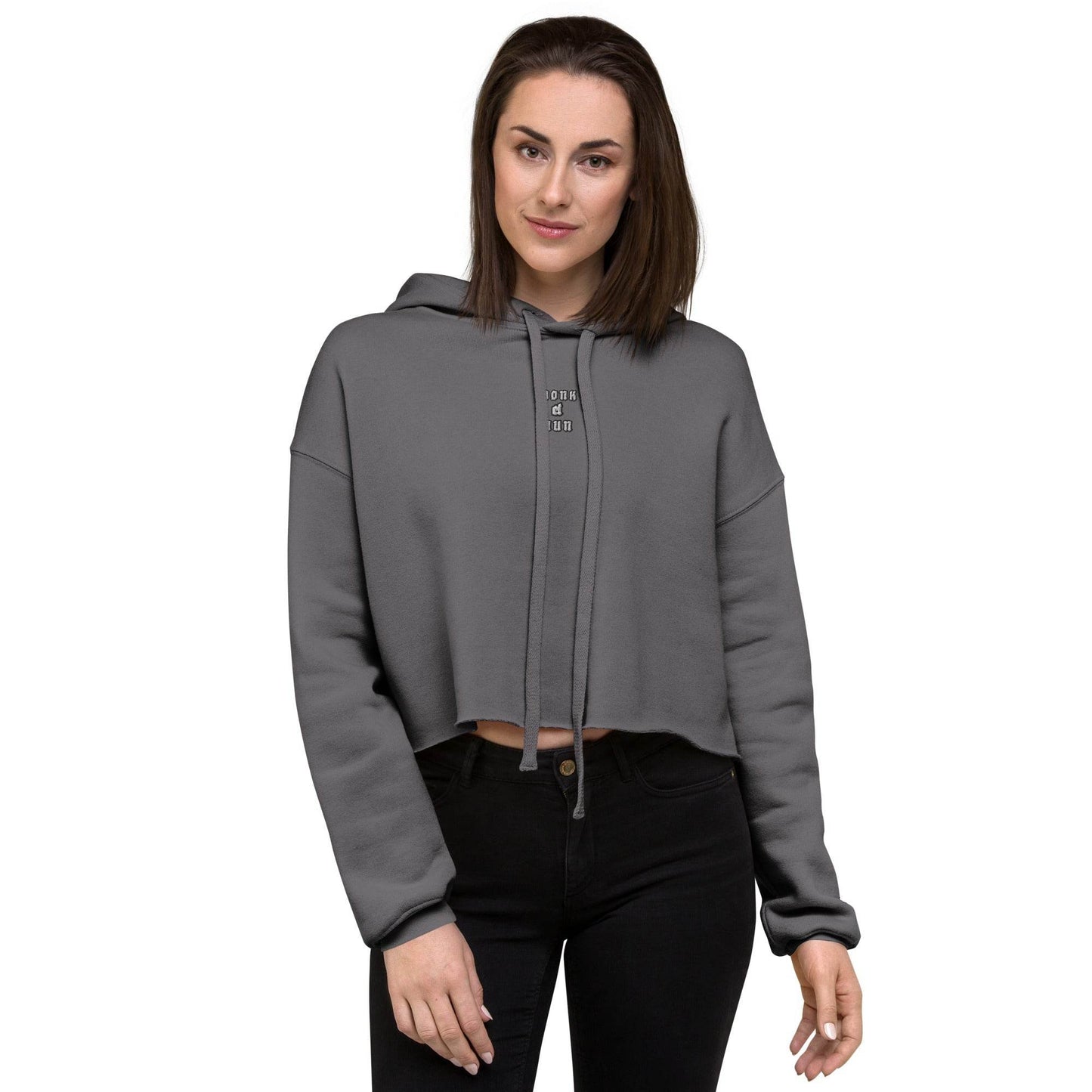 Women’s Crop 50% cotton Hoodie Design #1 - Monk&Nun UnisexClothing