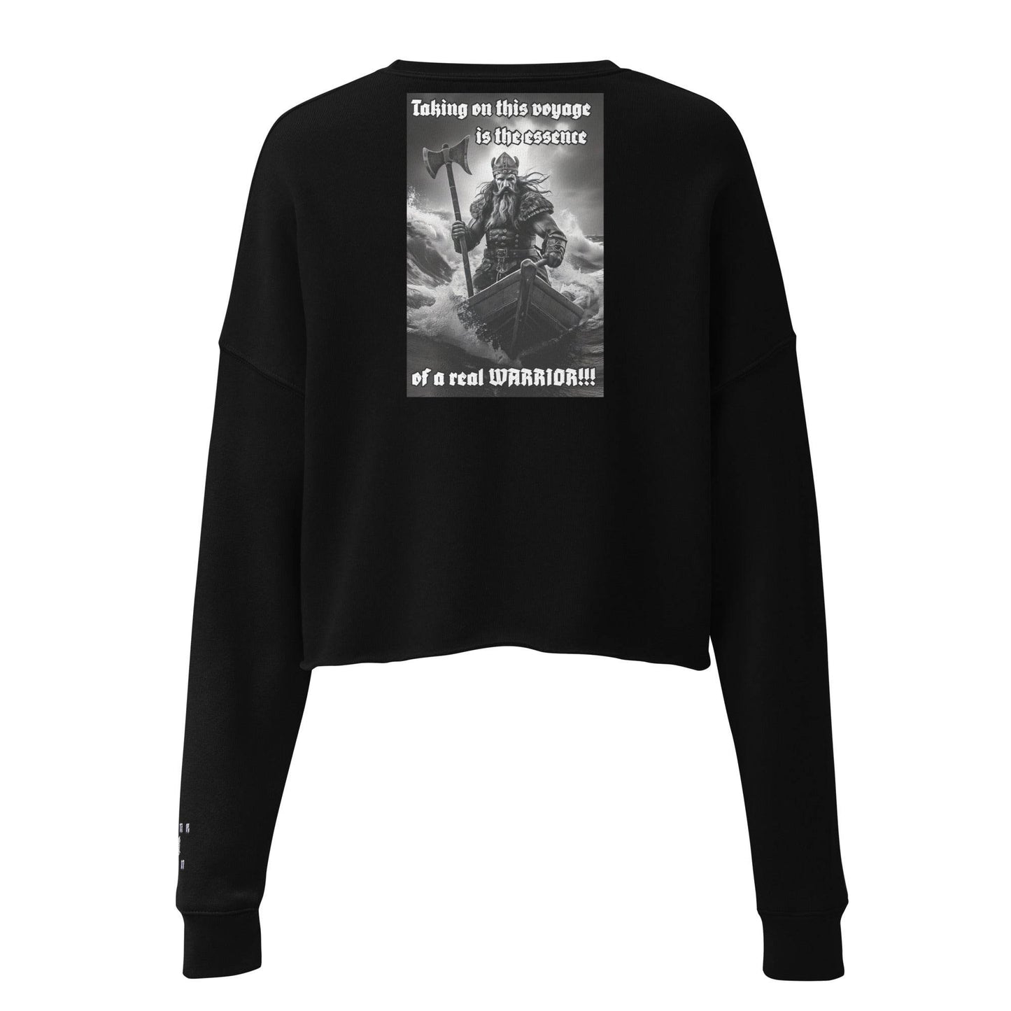 Women’s Crop 50% cotton Sweatshirt Design #12 - Monk&Nun UnisexClothing