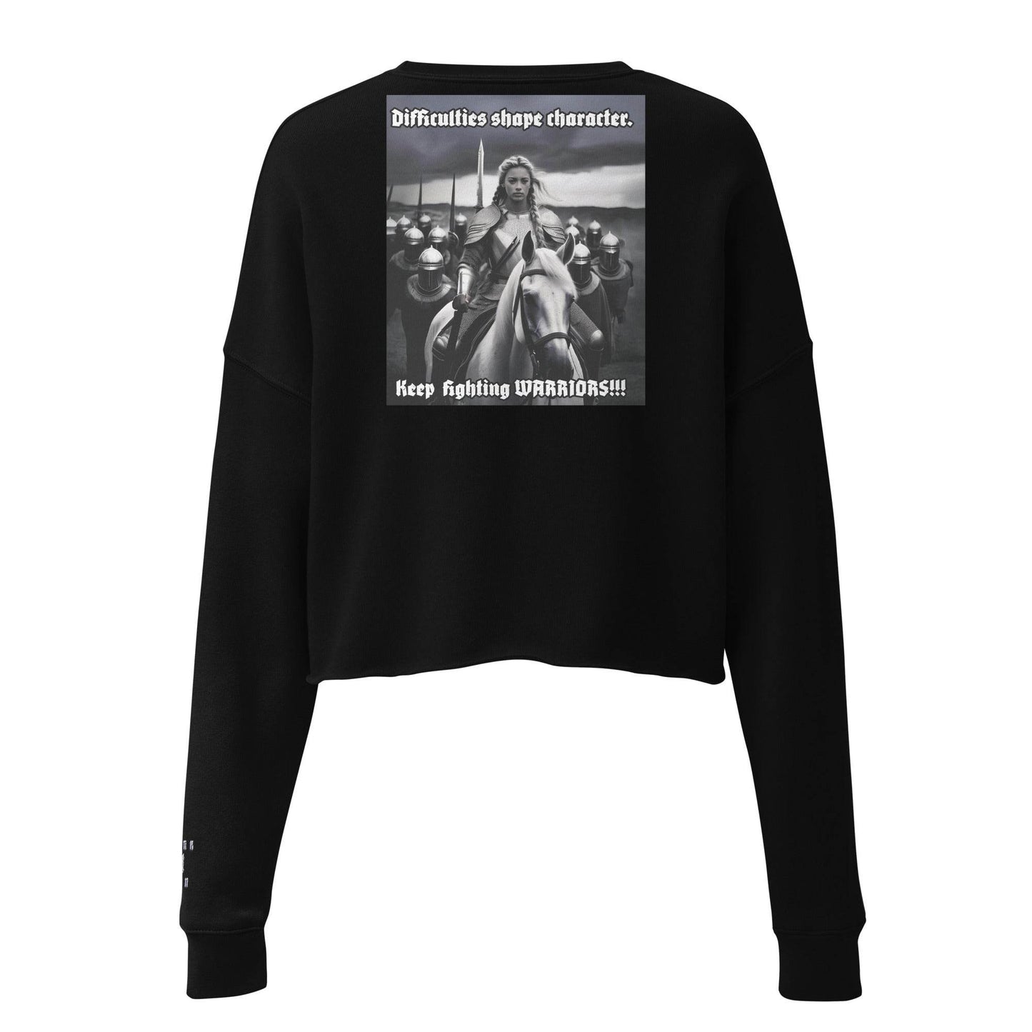 Women’s Crop 50% cotton Sweatshirt Design #14 - Monk&Nun UnisexClothing