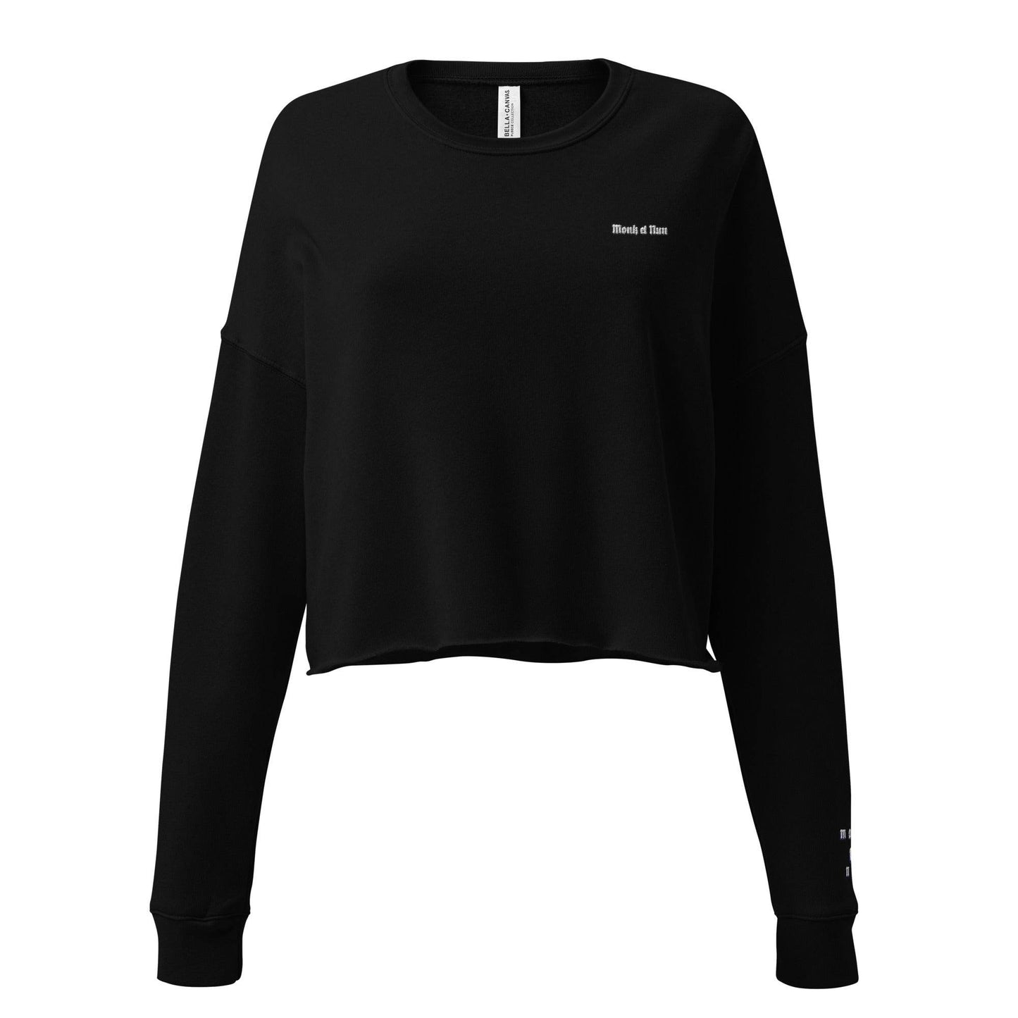 Women’s Crop 50% cotton Sweatshirt Design #14 - Monk&Nun UnisexClothing