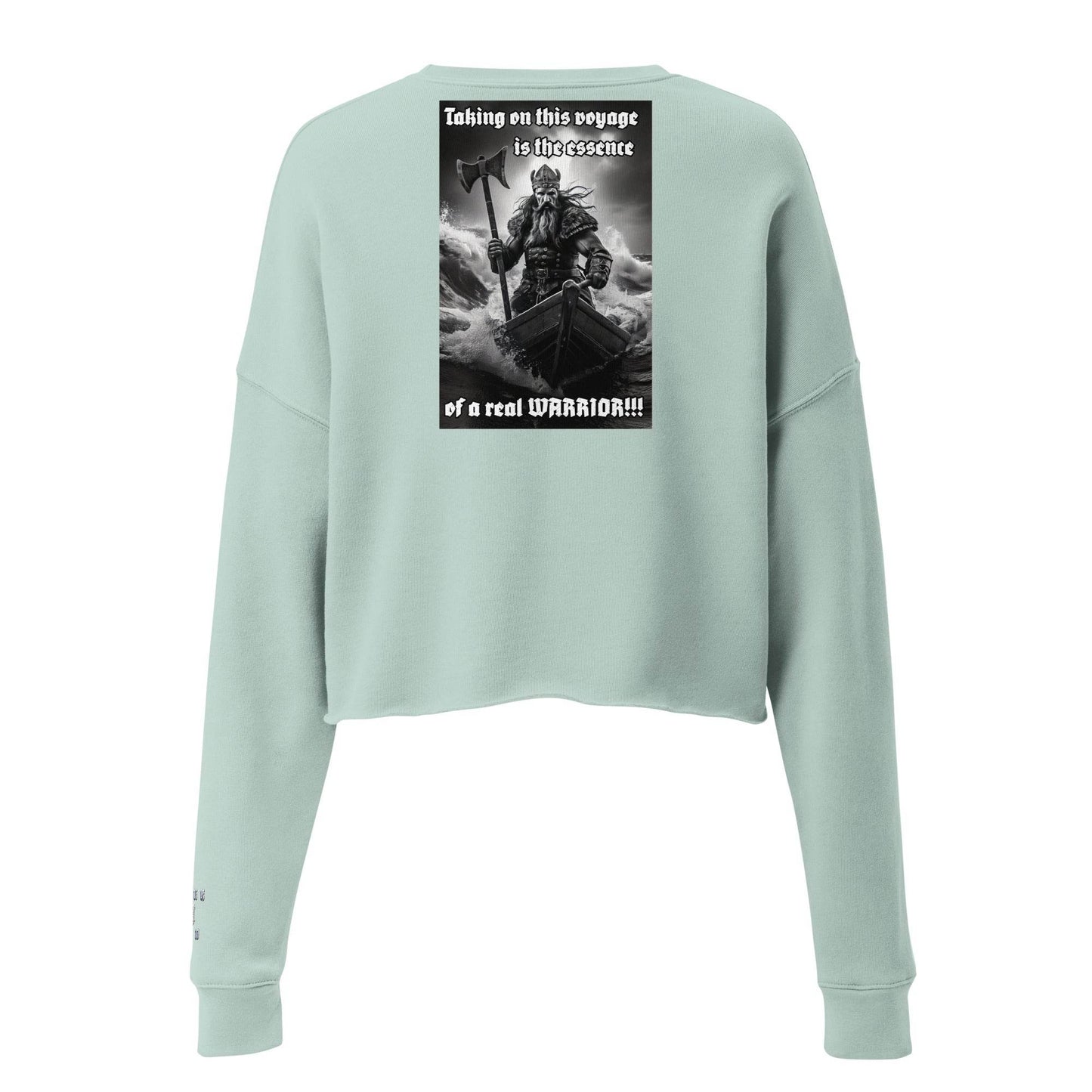 Women’s Crop 50% cotton Sweatshirt Design #12 - Monk&Nun UnisexClothing