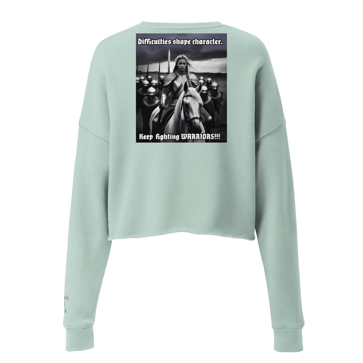 Women’s Crop 50% cotton Sweatshirt Design #14 - Monk&Nun UnisexClothing