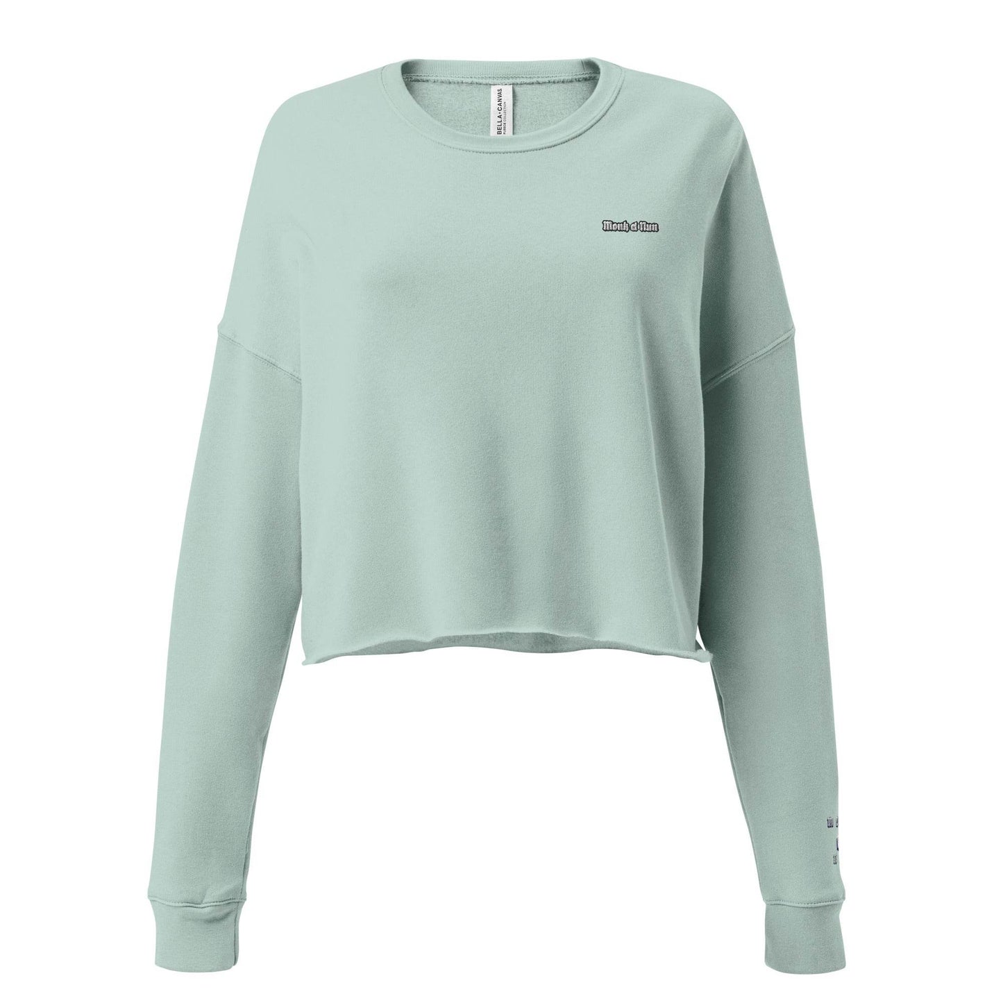 Women’s Crop 50% cotton Sweatshirt Design #14 - Monk&Nun UnisexClothing