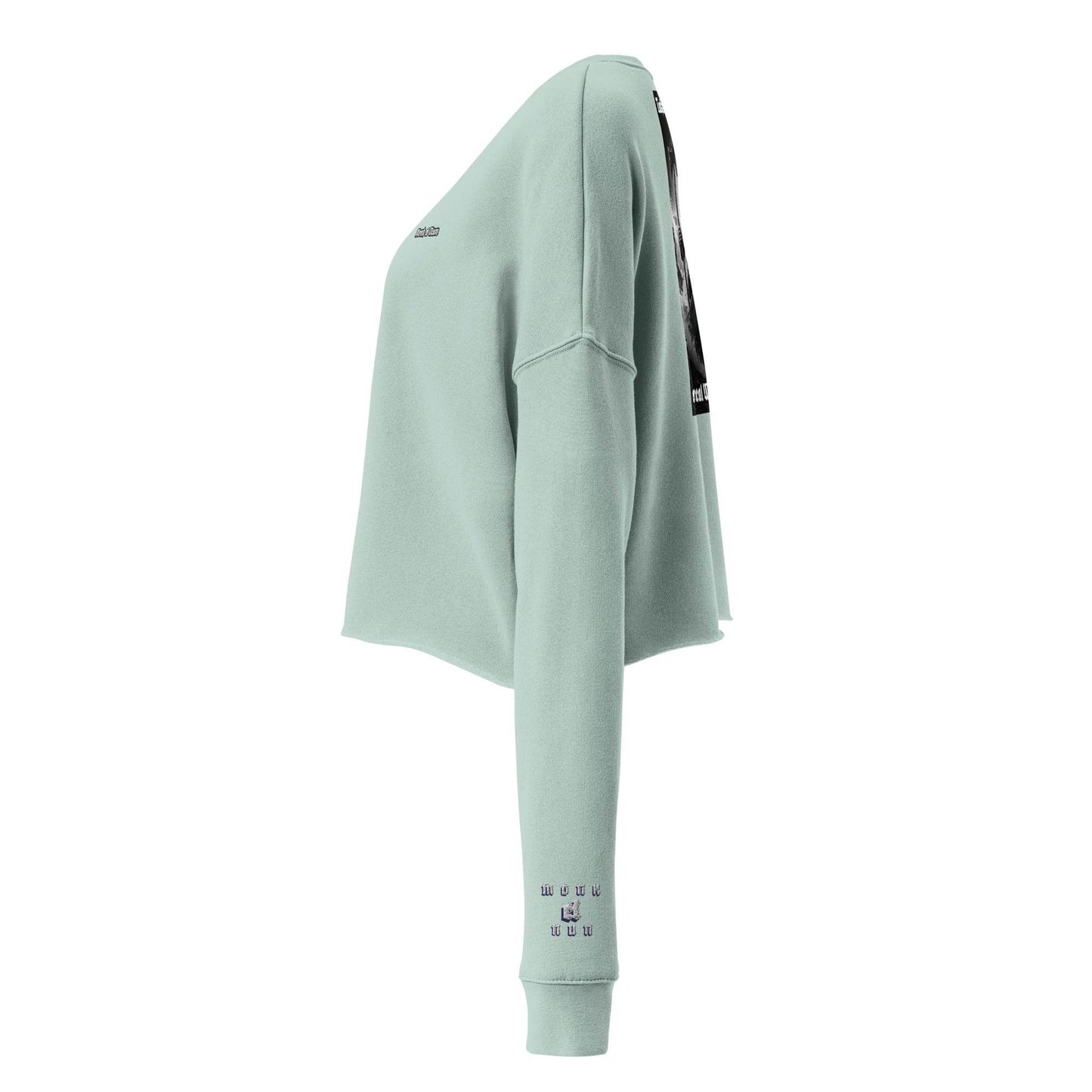 Women’s Crop 50% cotton Sweatshirt Design #12 - Monk&Nun UnisexClothing