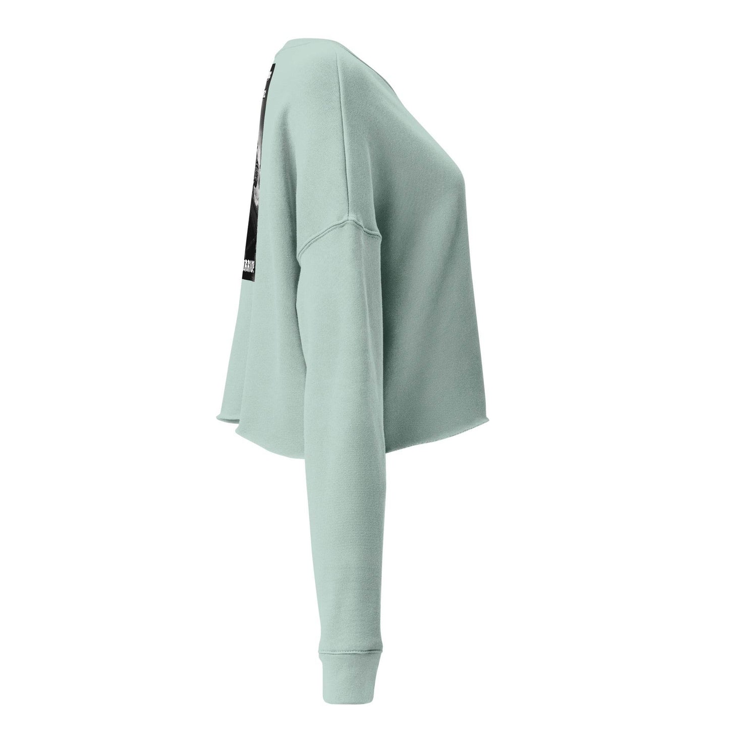 Women’s Crop 50% cotton Sweatshirt Design #12 - Monk&Nun UnisexClothing