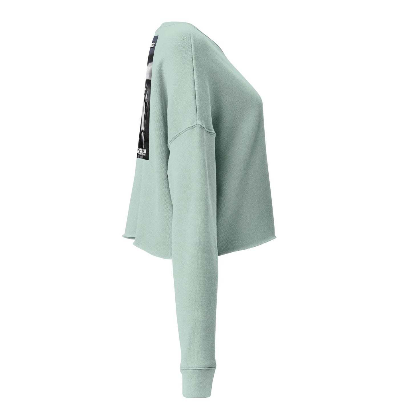 Women’s Crop 50% cotton Sweatshirt Design #14 - Monk&Nun UnisexClothing