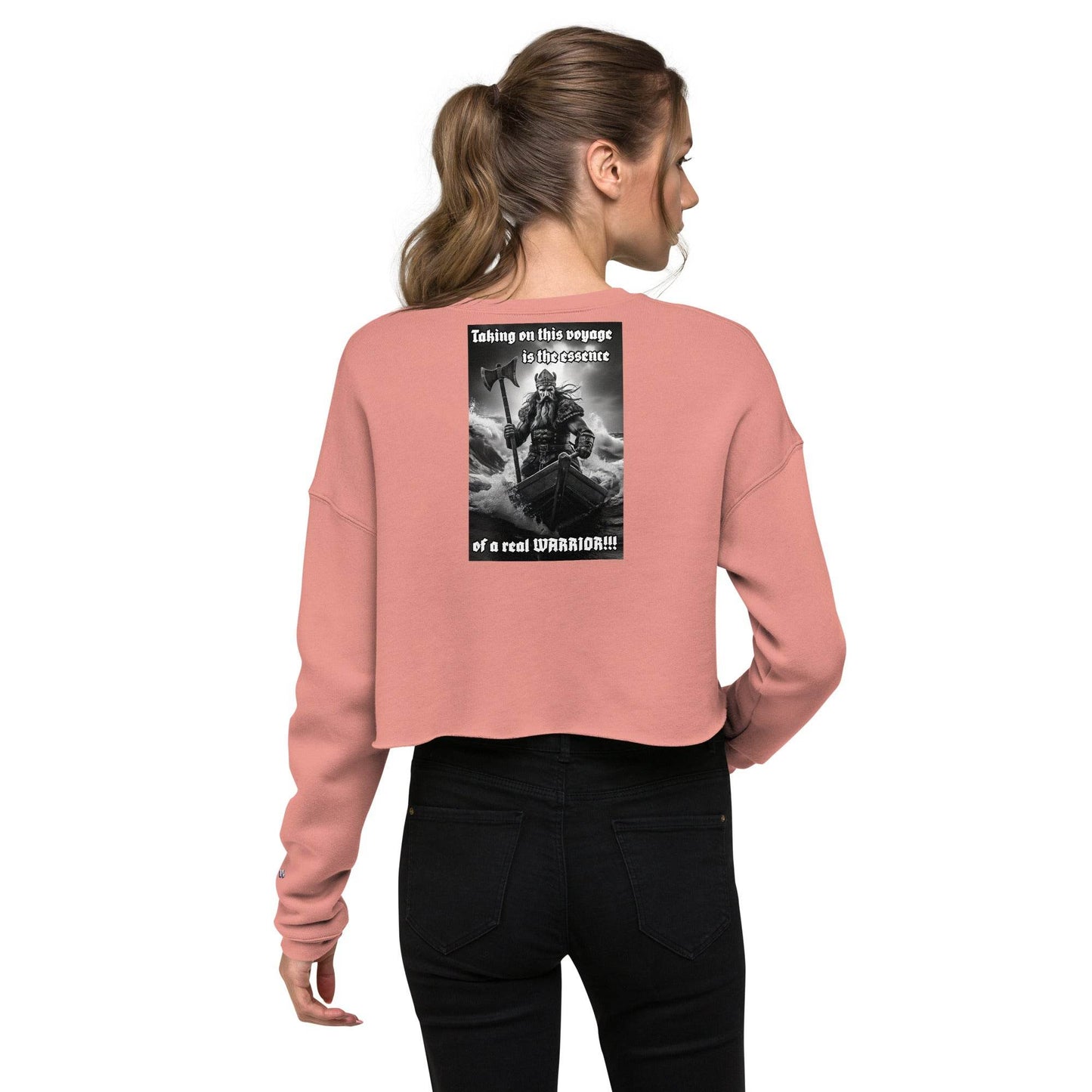 Women’s Crop 50% cotton Sweatshirt Design #12 - Monk&Nun UnisexClothing
