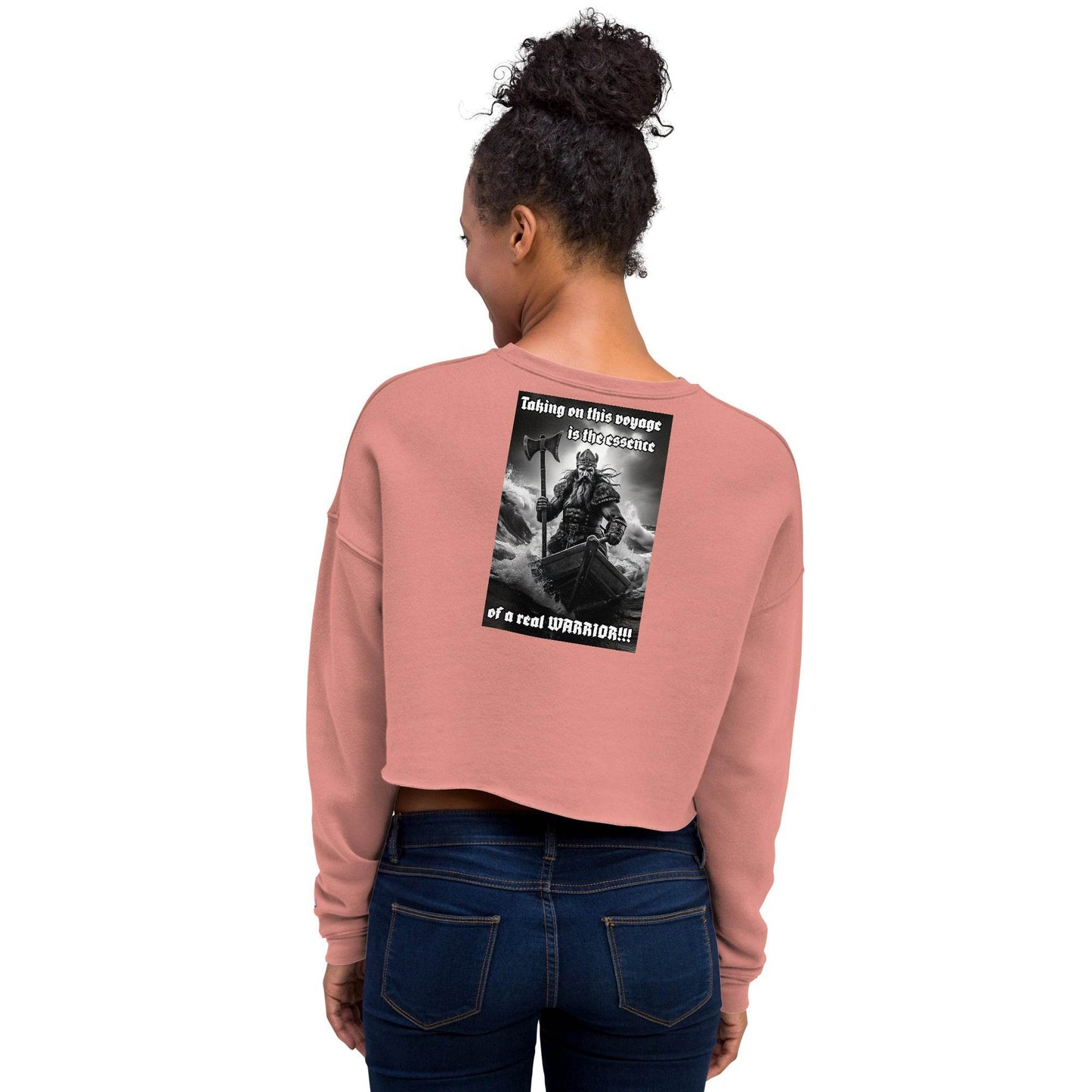 Women’s Crop 50% cotton Sweatshirt Design #12 - Monk&Nun UnisexClothing
