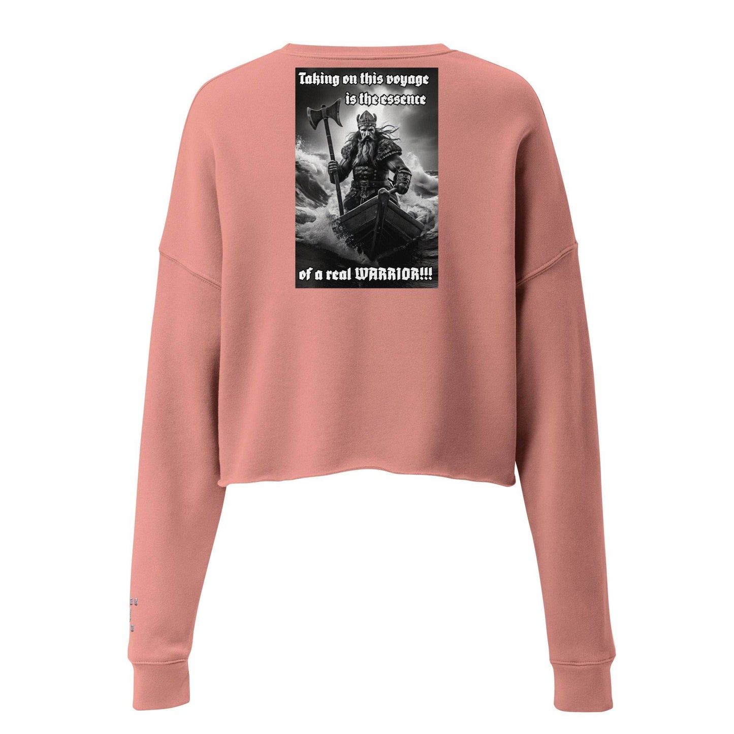 Women’s Crop 50% cotton Sweatshirt Design #12 - Monk&Nun UnisexClothing
