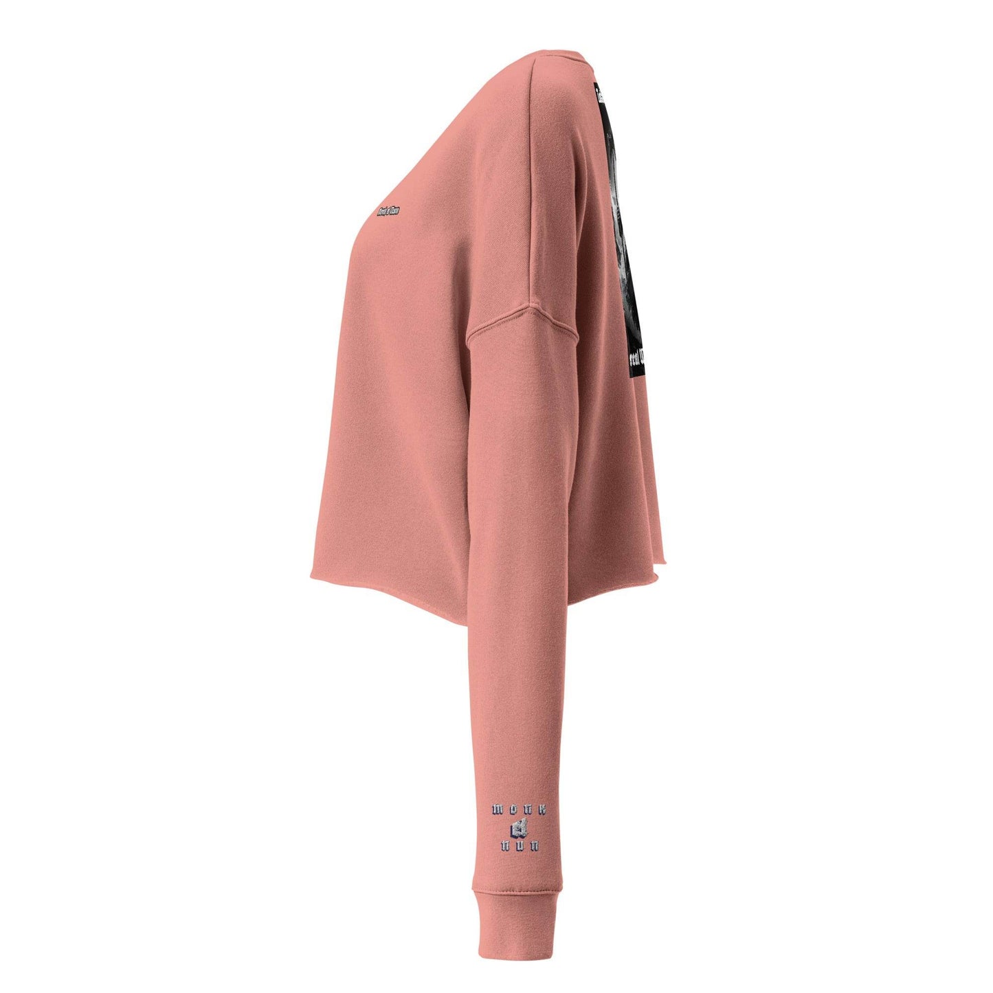 Women’s Crop 50% cotton Sweatshirt Design #12 - Monk&Nun UnisexClothing