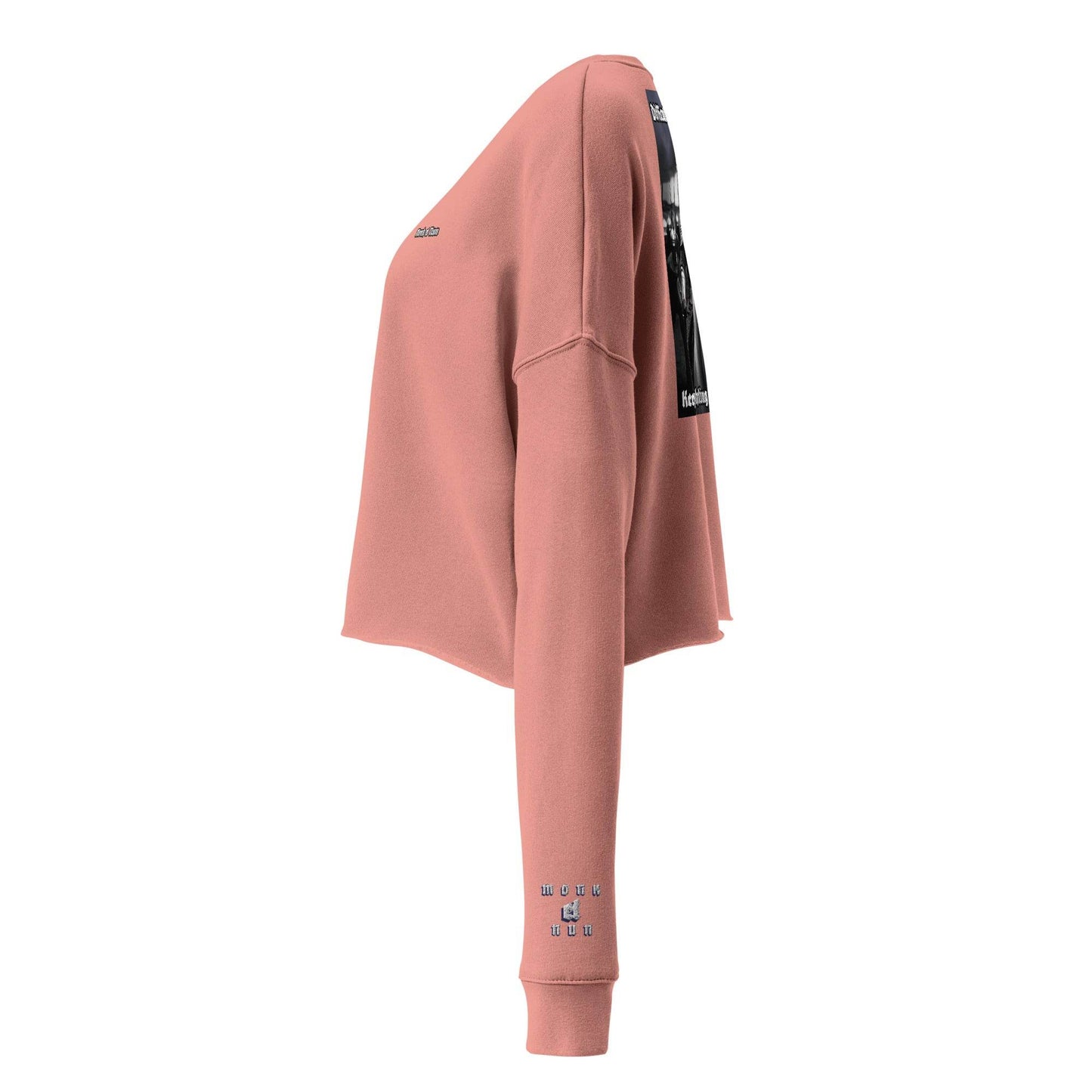 Women’s Crop 50% cotton Sweatshirt Design #14 - Monk&Nun UnisexClothing