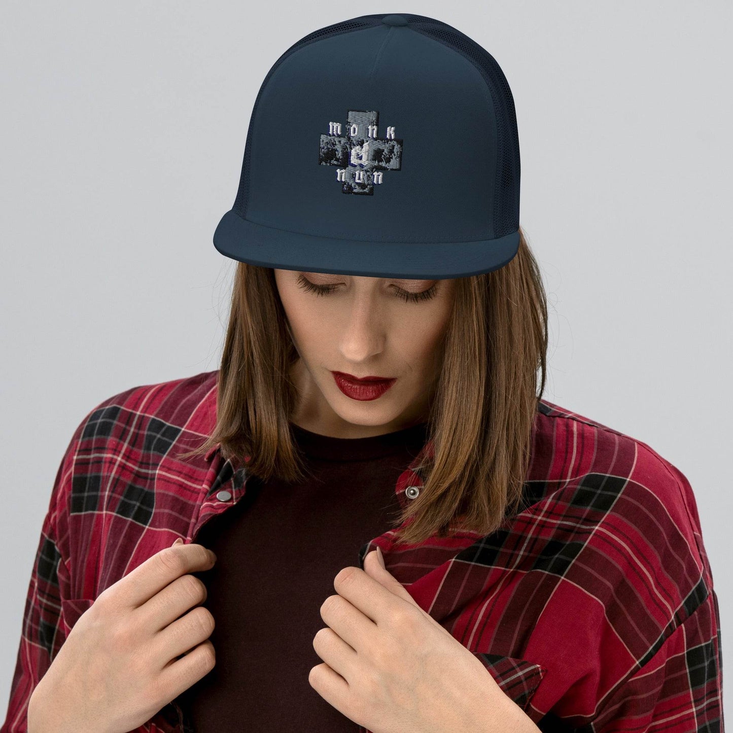 Hat Trucker 50% cotton Always think positive - Monk&Nun UnisexClothing