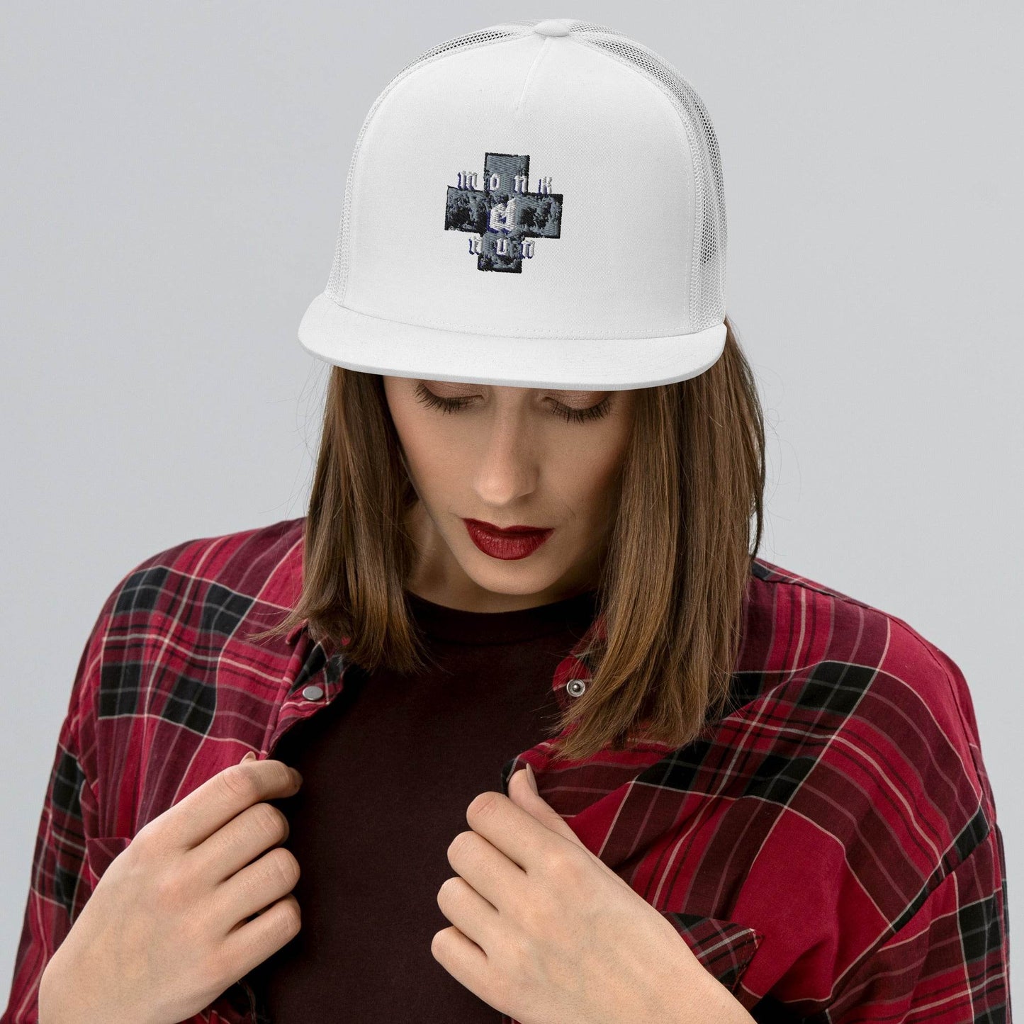 Hat Trucker 50% cotton Always think positive - Monk&Nun UnisexClothing