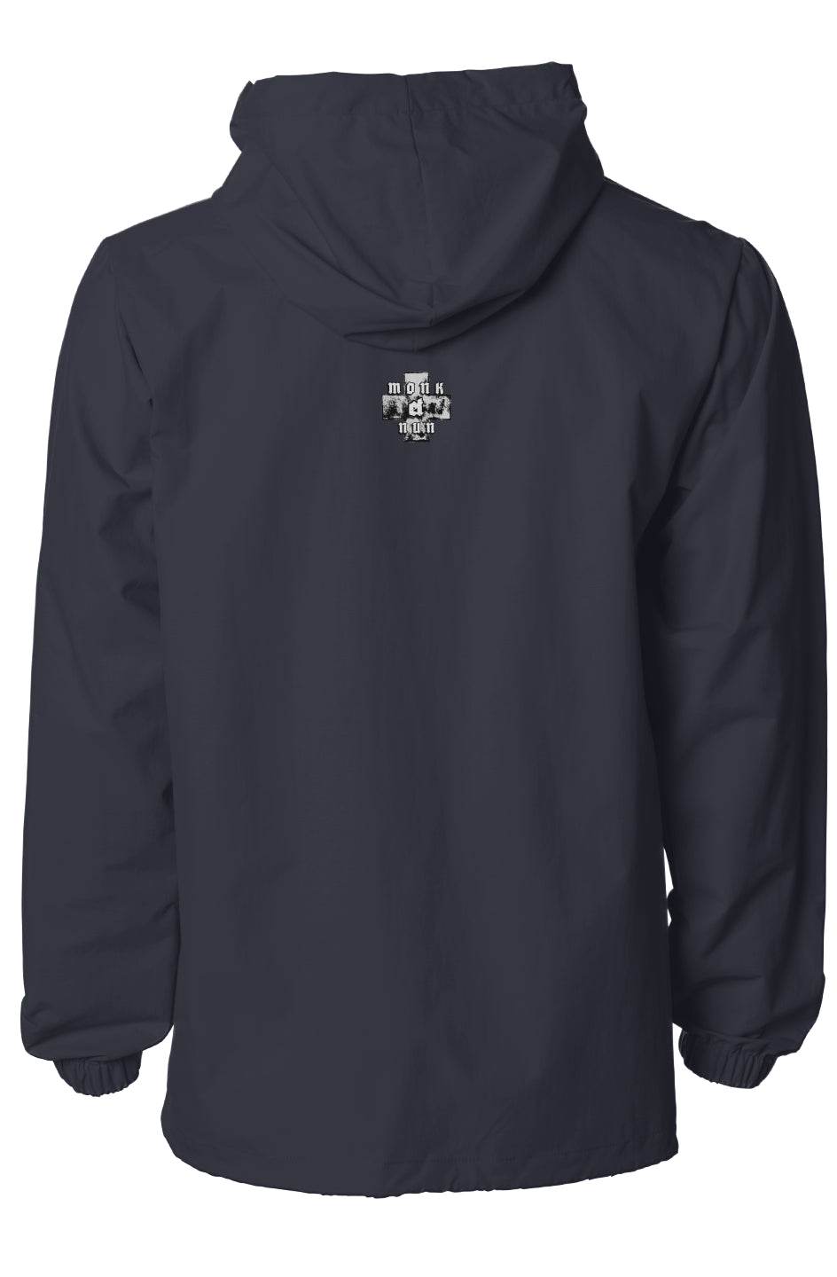 Unisex Water-Resistant Hooded Windbreaker Always think positive - Monk&Nun UnisexClothing