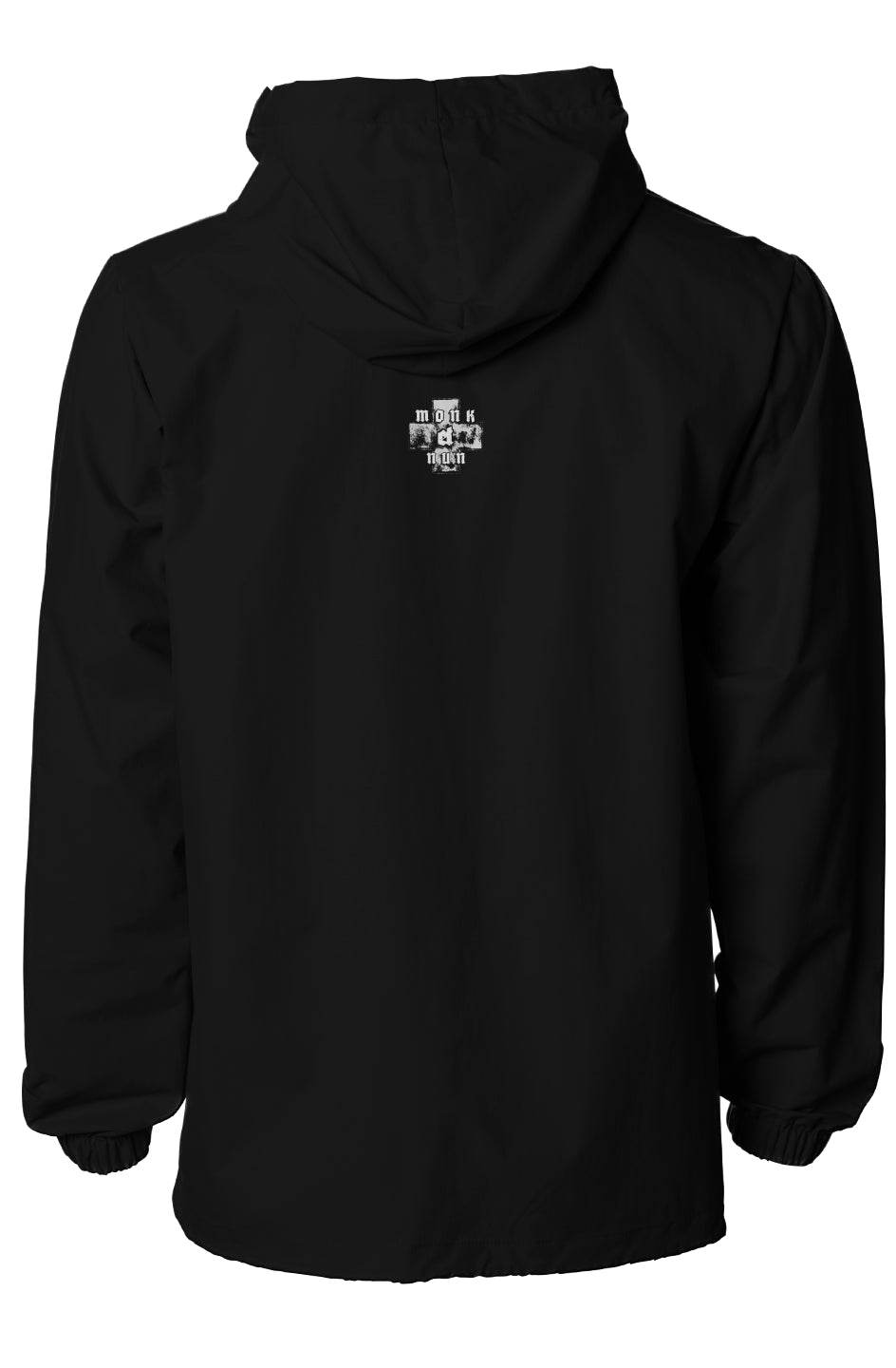 Unisex Water-Resistant Hooded Windbreaker Always think positive - Monk&Nun UnisexClothing
