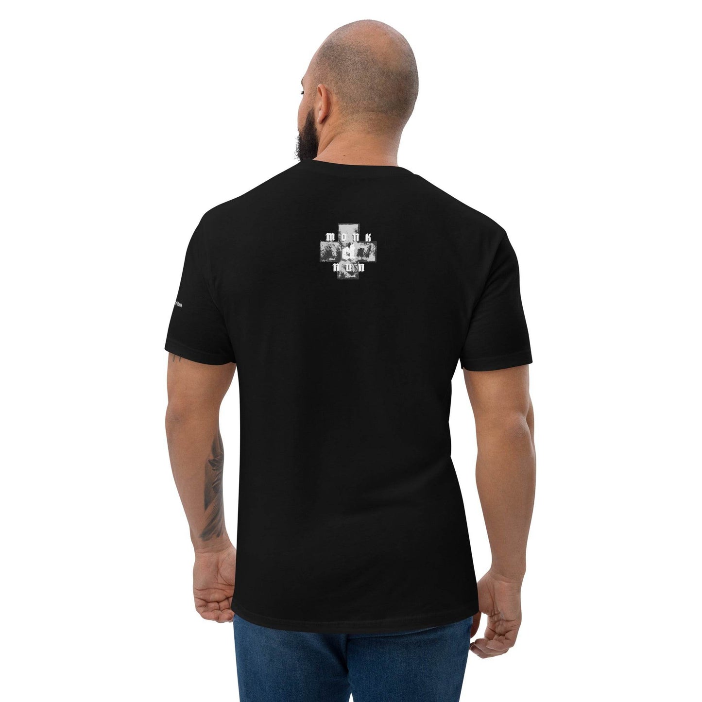 Unisex Short Sleeve 100% combed ring-spun cotton T-shirt Always think positive - Monk&Nun UnisexClothing
