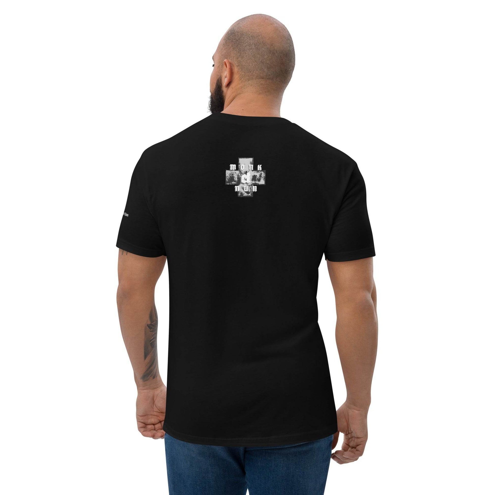 Unisex Short Sleeve 100% combed ring-spun cotton T-shirt Always think positive - Monk&Nun UnisexClothing