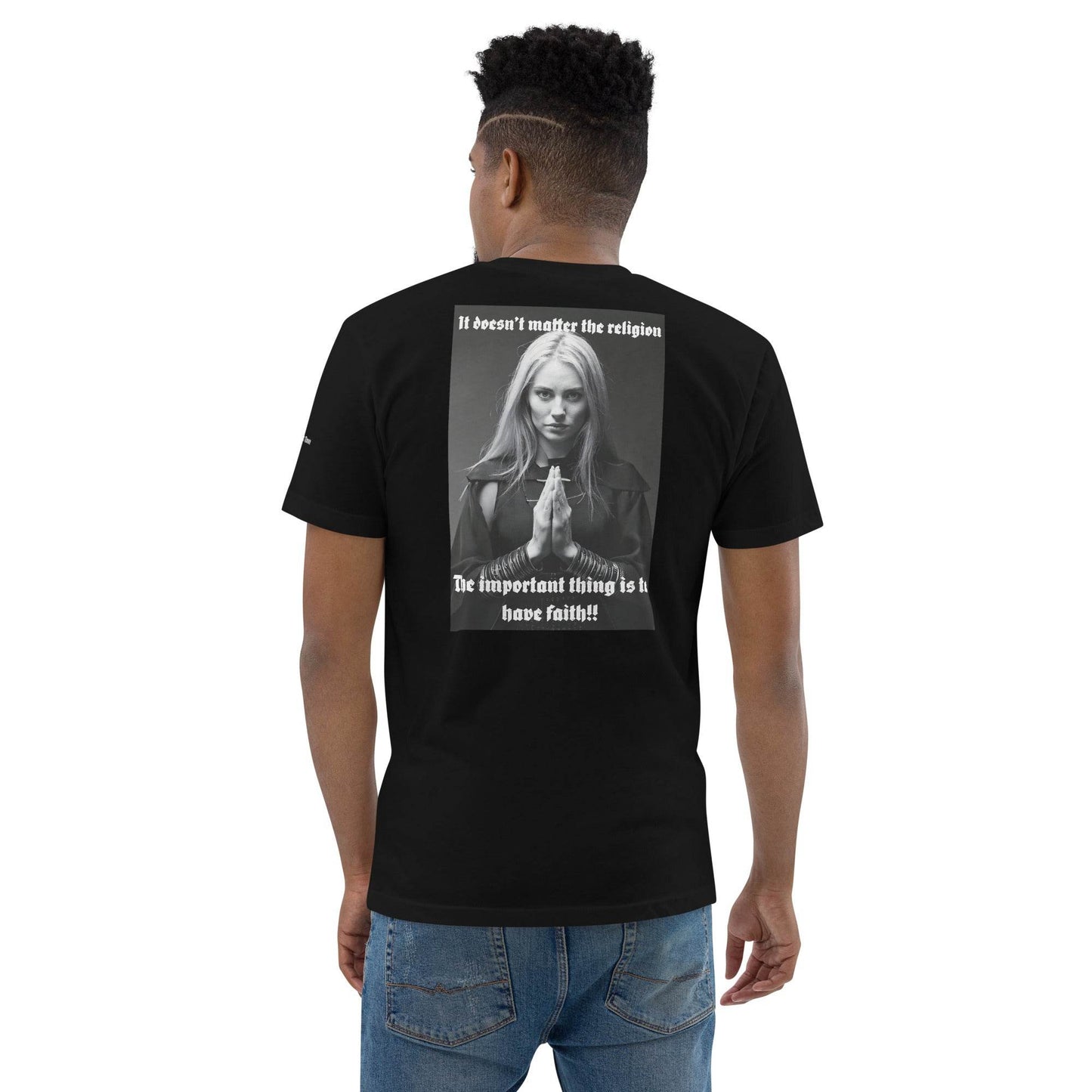 Unisex Short Sleeve 100% combed ring-spun cotton t-Shirt Design #3 - Monk&Nun UnisexClothing