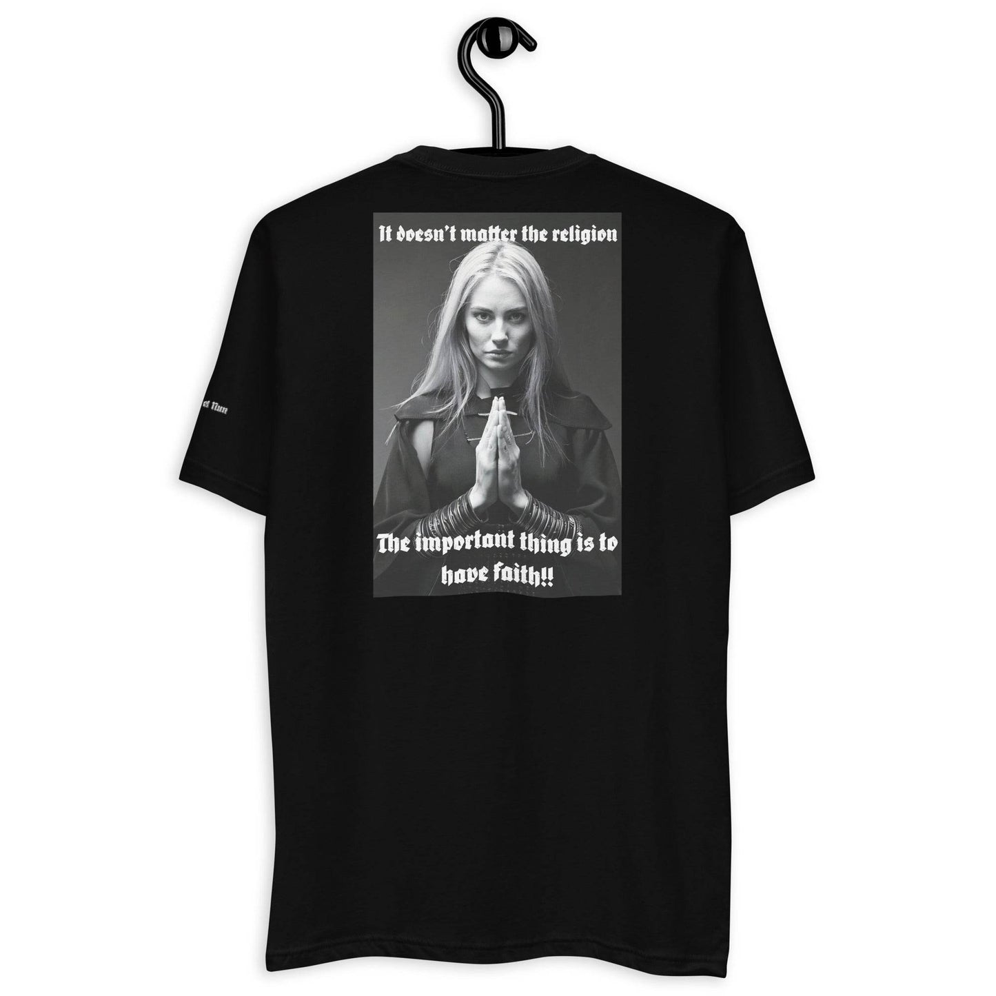 Unisex Short Sleeve 100% combed ring-spun cotton t-Shirt Design #3 - Monk&Nun UnisexClothing