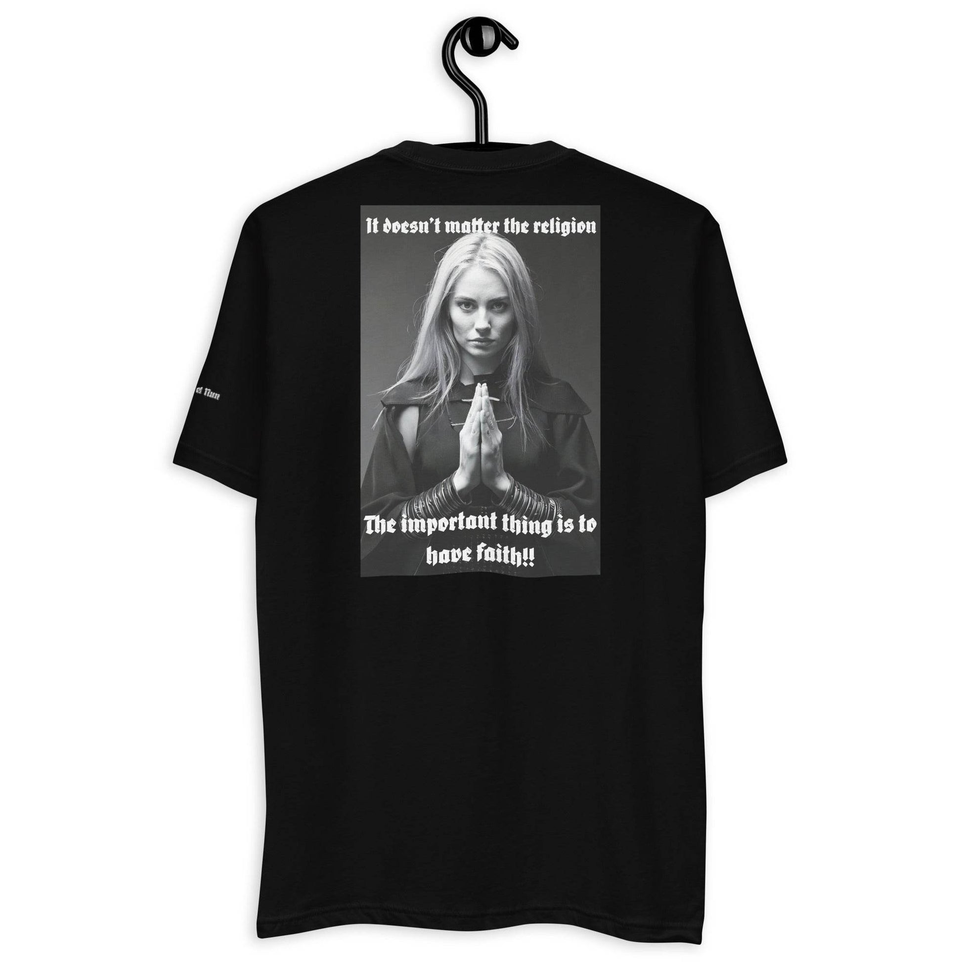 Unisex Short Sleeve 100% combed ring-spun cotton t-Shirt Design #3 - Monk&Nun UnisexClothing