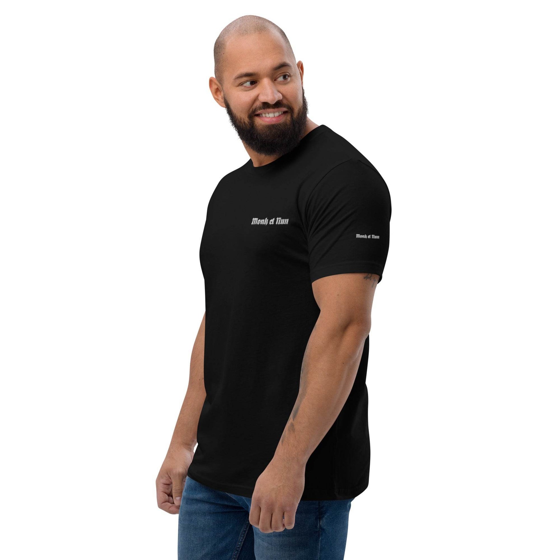 Unisex Short Sleeve 100% combed ring-spun cotton T-shirt Logo - Monk&Nun UnisexClothing