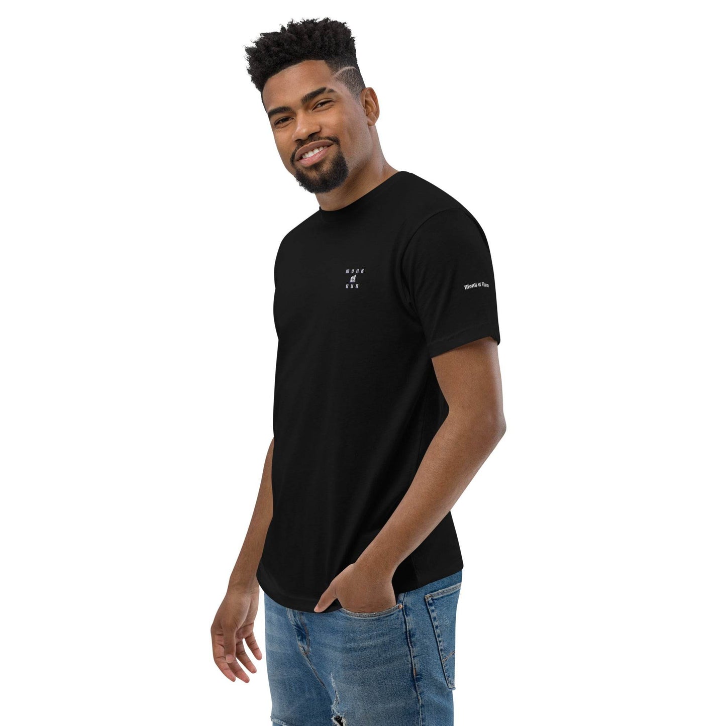 Unisex Short Sleeve 100% combed ring-spun cotton t-Shirt Design #3 - Monk&Nun UnisexClothing