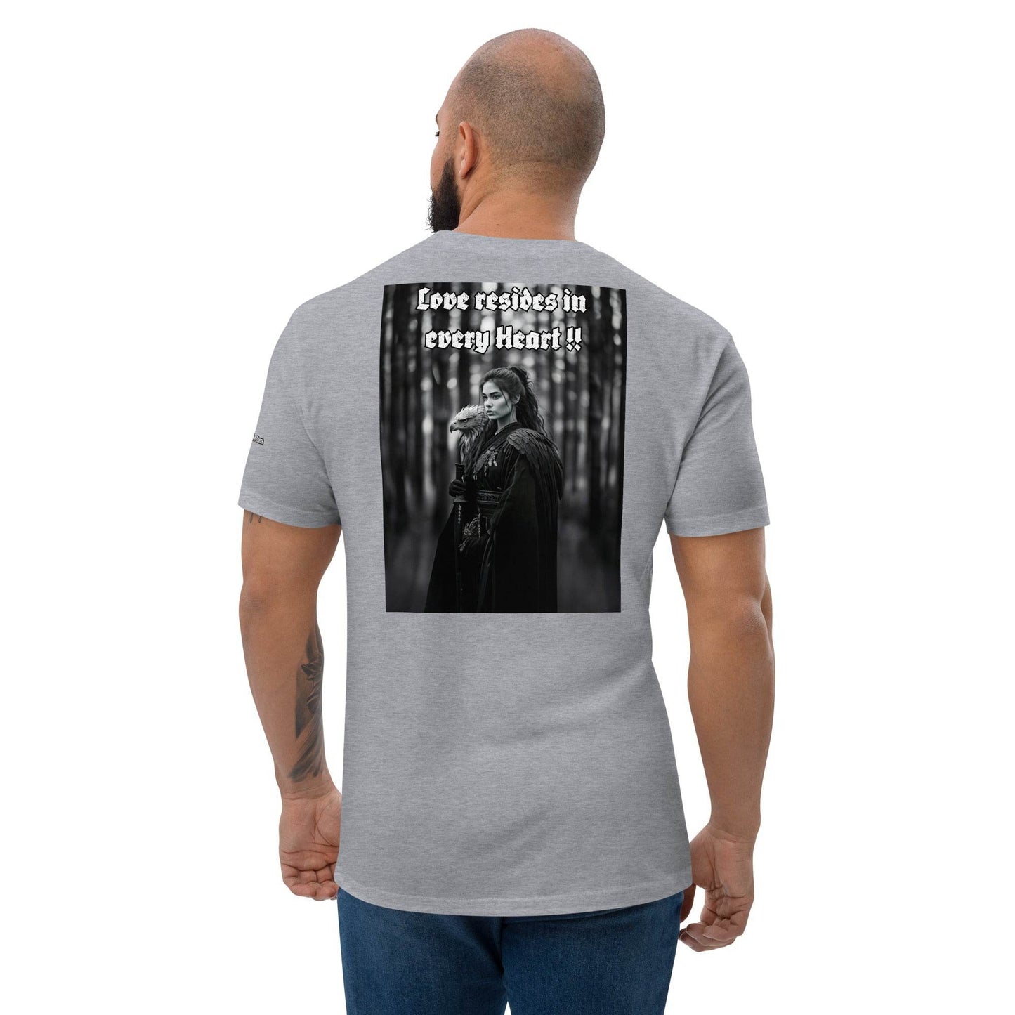 Unisex Short Sleeve 100% combed ring-spun cotton T-shirt Design #1 - Monk&Nun UnisexClothing