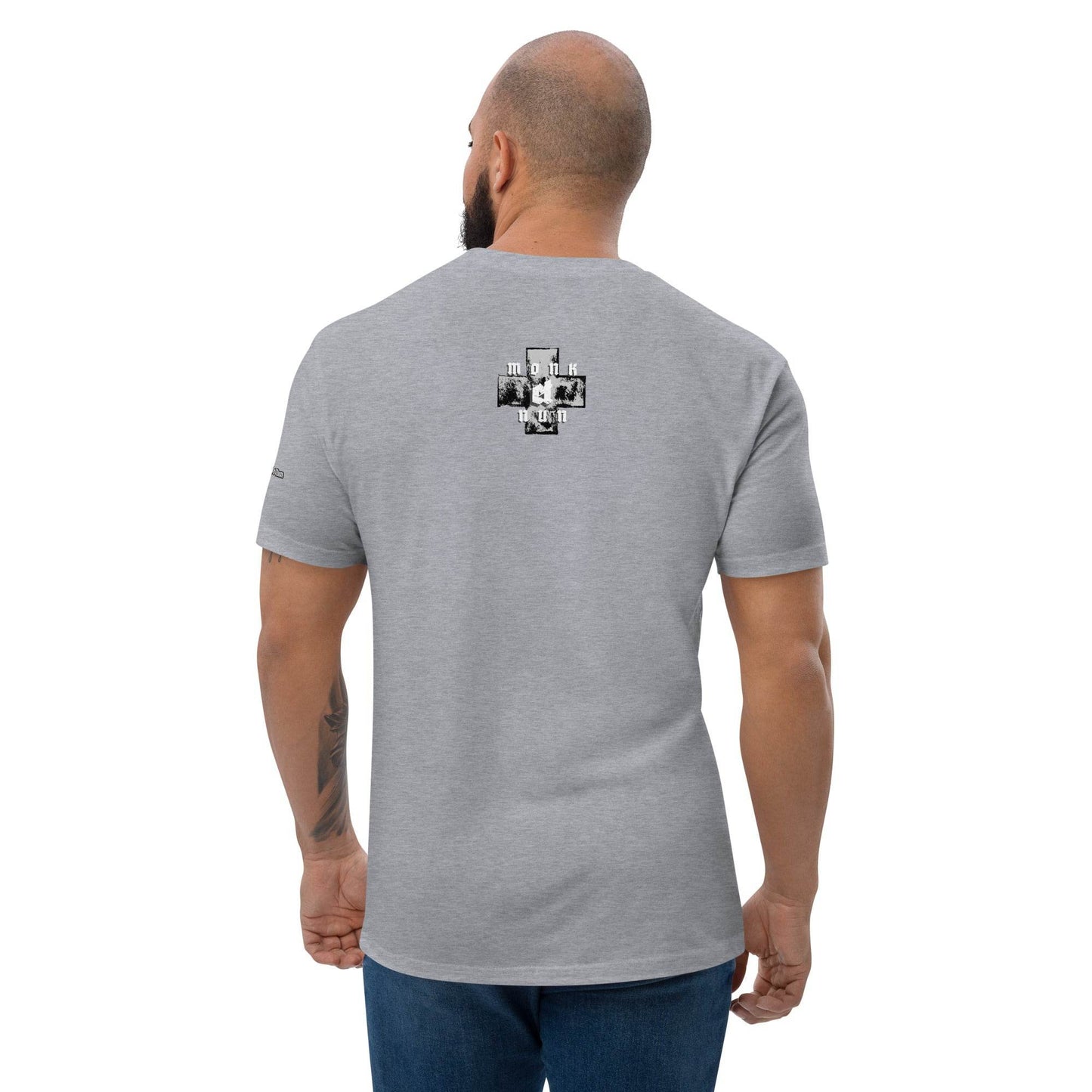 Unisex Short Sleeve 100% combed ring-spun cotton T-shirt Always think positive - Monk&Nun UnisexClothing