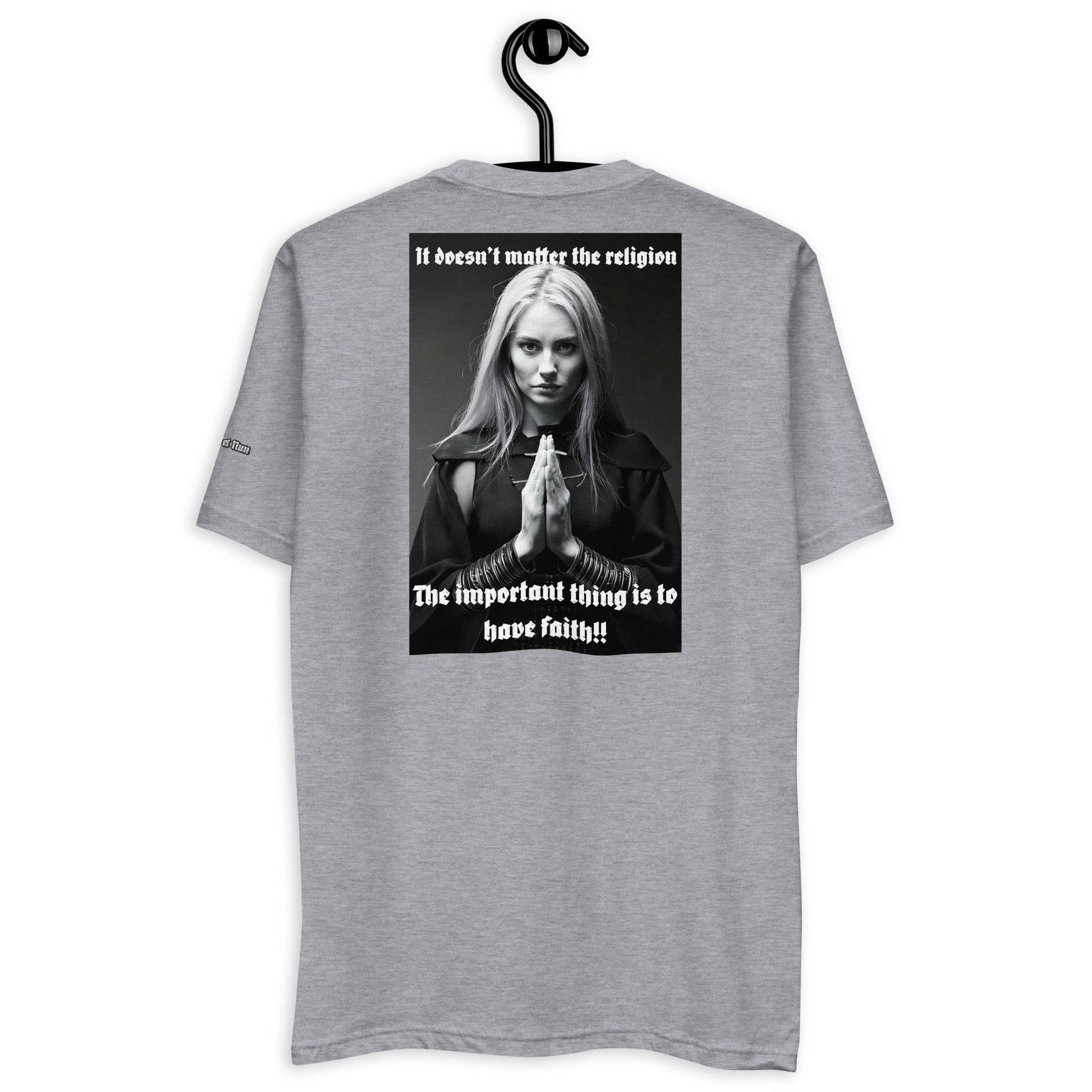 Unisex Short Sleeve 100% combed ring-spun cotton t-Shirt Design #3 - Monk&Nun UnisexClothing