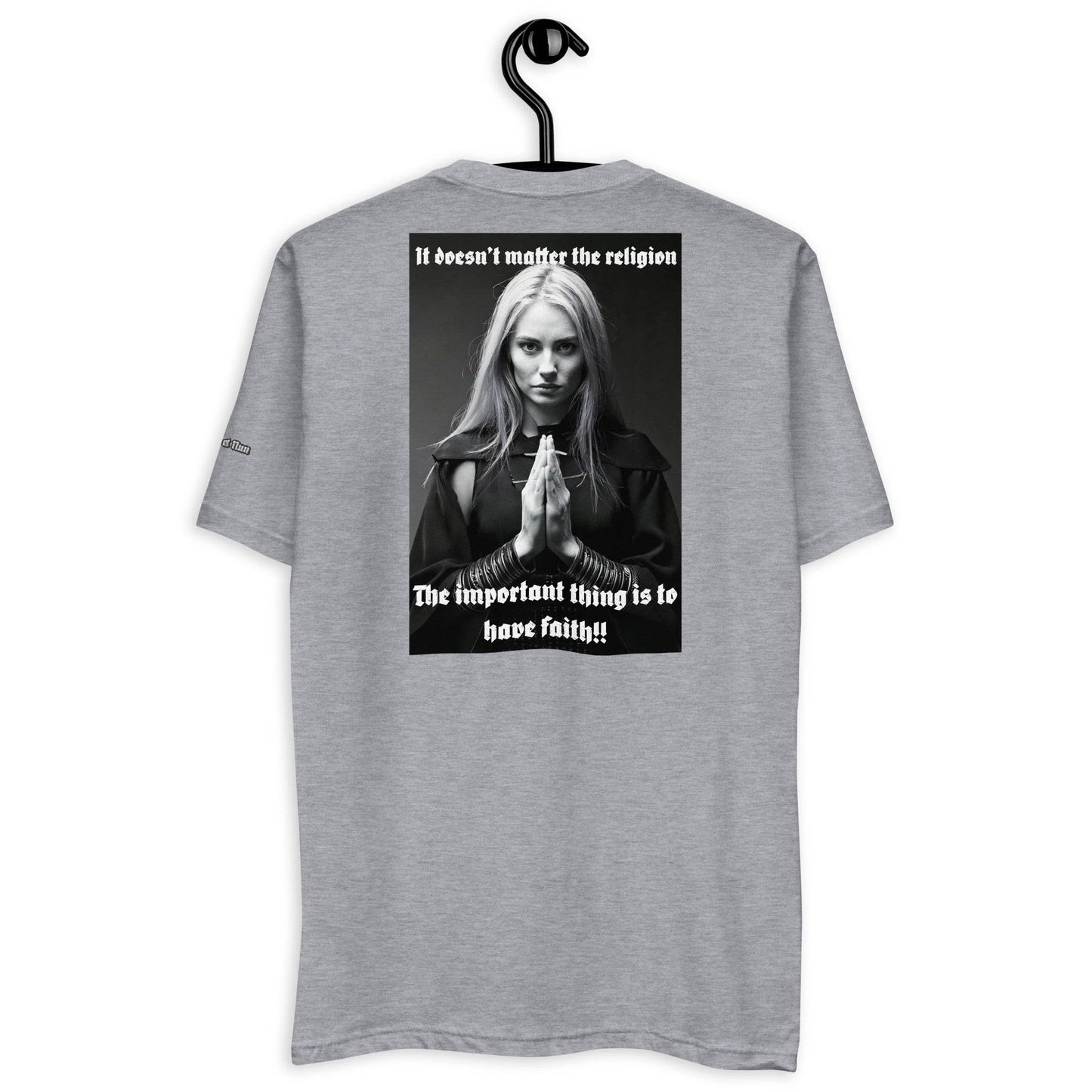 Unisex Short Sleeve 100% combed ring-spun cotton t-Shirt Design #3 - Monk&Nun UnisexClothing