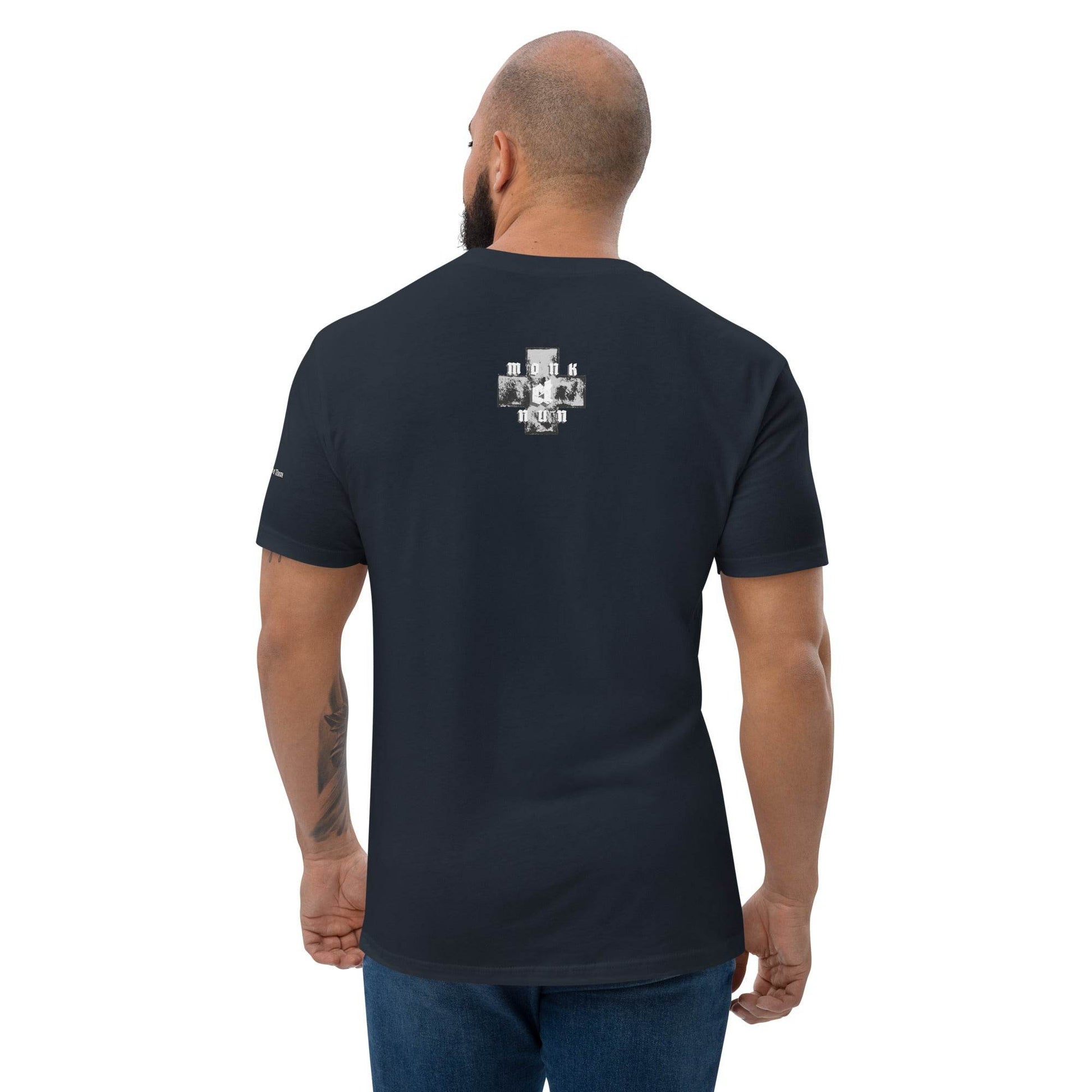Unisex Short Sleeve 100% combed ring-spun cotton T-shirt Always think positive - Monk&Nun UnisexClothing