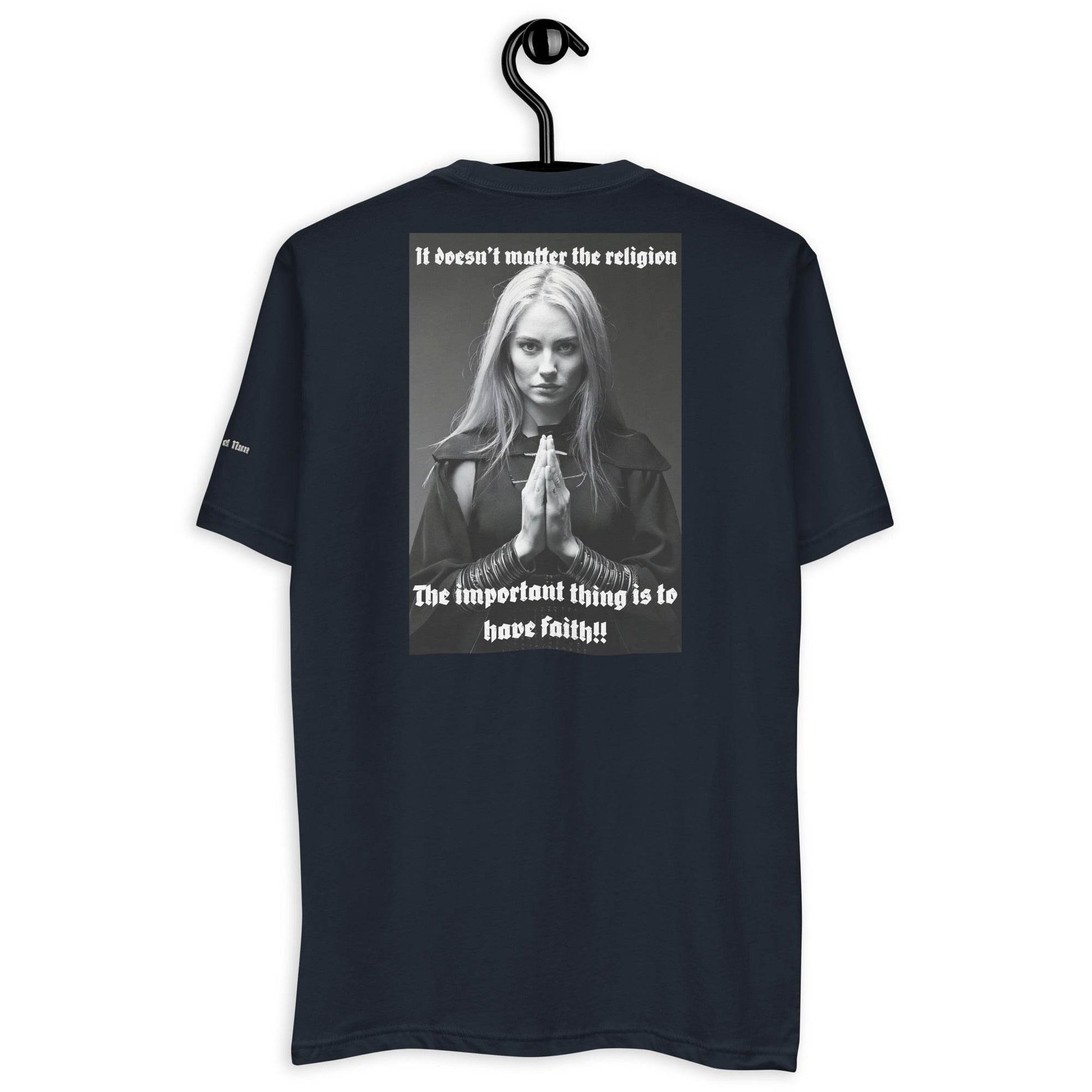 Unisex Short Sleeve 100% combed ring-spun cotton t-Shirt Design #3 - Monk&Nun UnisexClothing