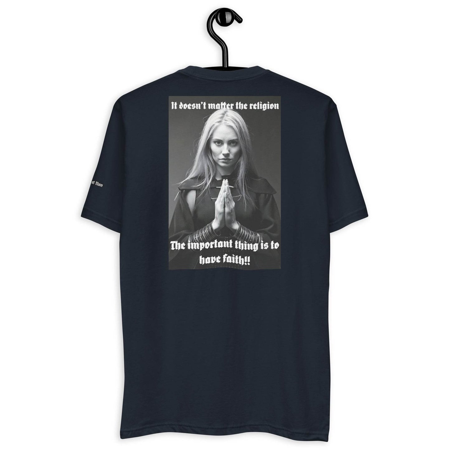 Unisex Short Sleeve 100% combed ring-spun cotton t-Shirt Design #3 - Monk&Nun UnisexClothing