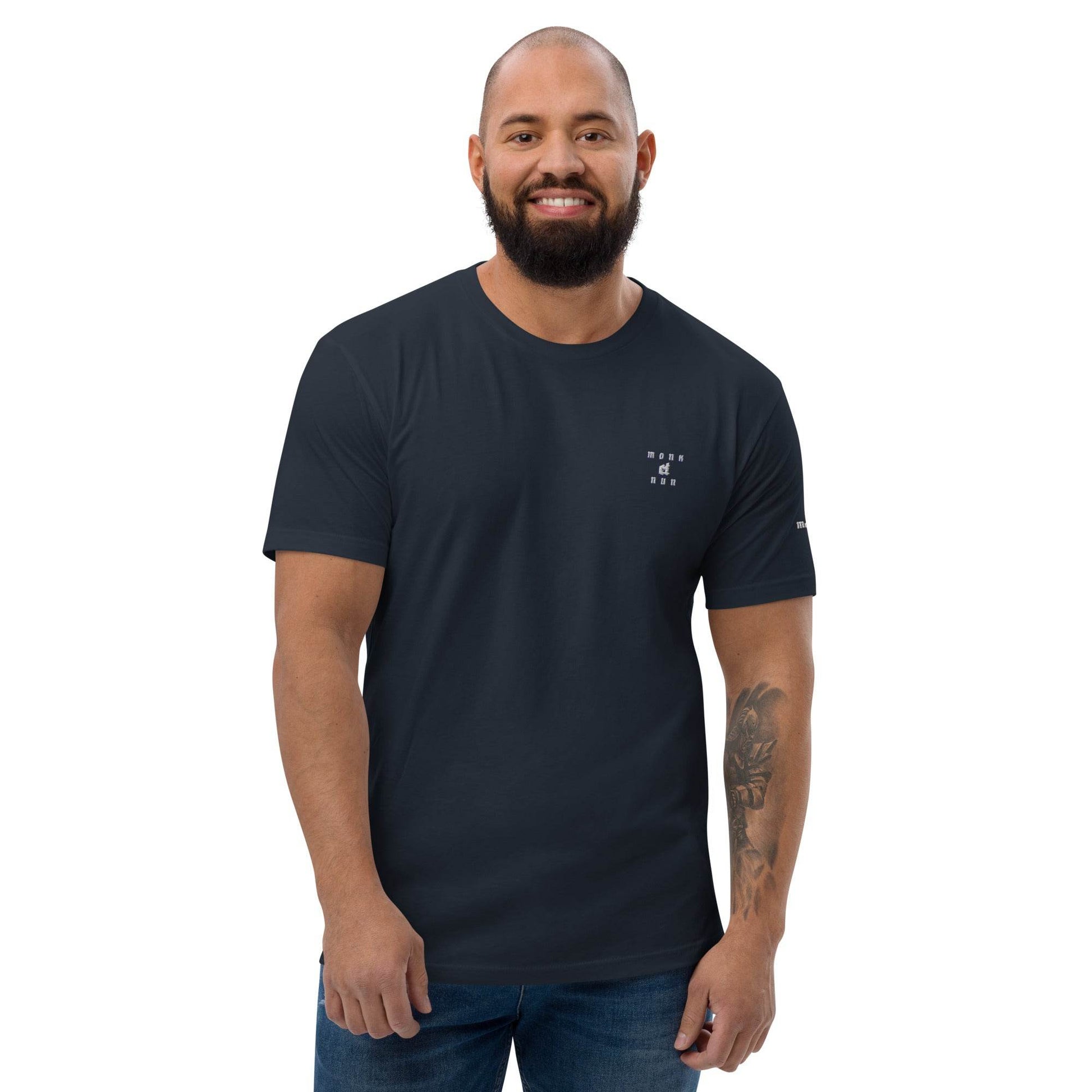 Unisex Short Sleeve 100% combed ring-spun cotton T-shirt Design #1 - Monk&Nun UnisexClothing